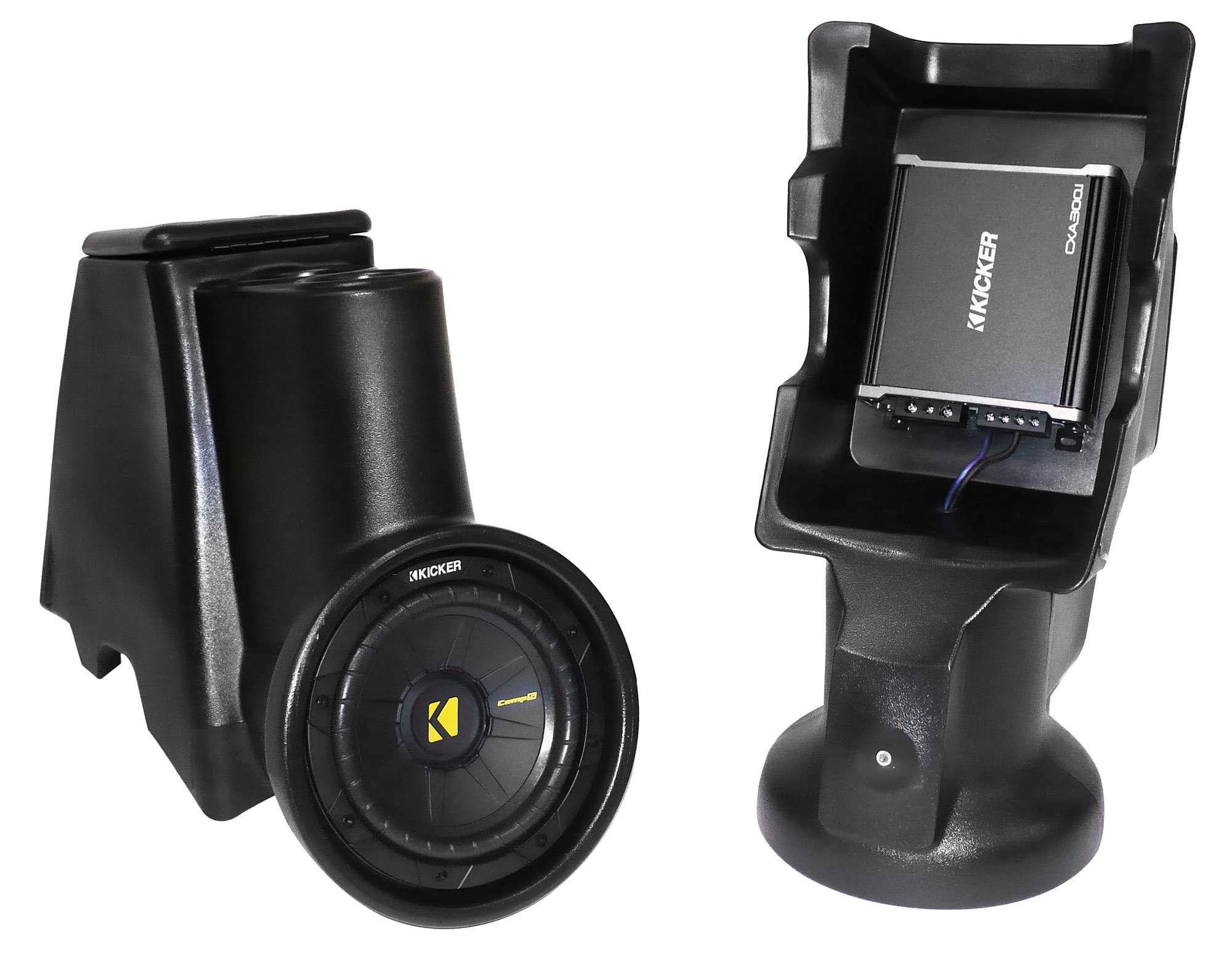Select Increments 21576K Intra-Pod Console with Kicker Sub Woofer for 76-95 Jeep CJ-7, CJ-8 Scrambler & Wrangler YJ