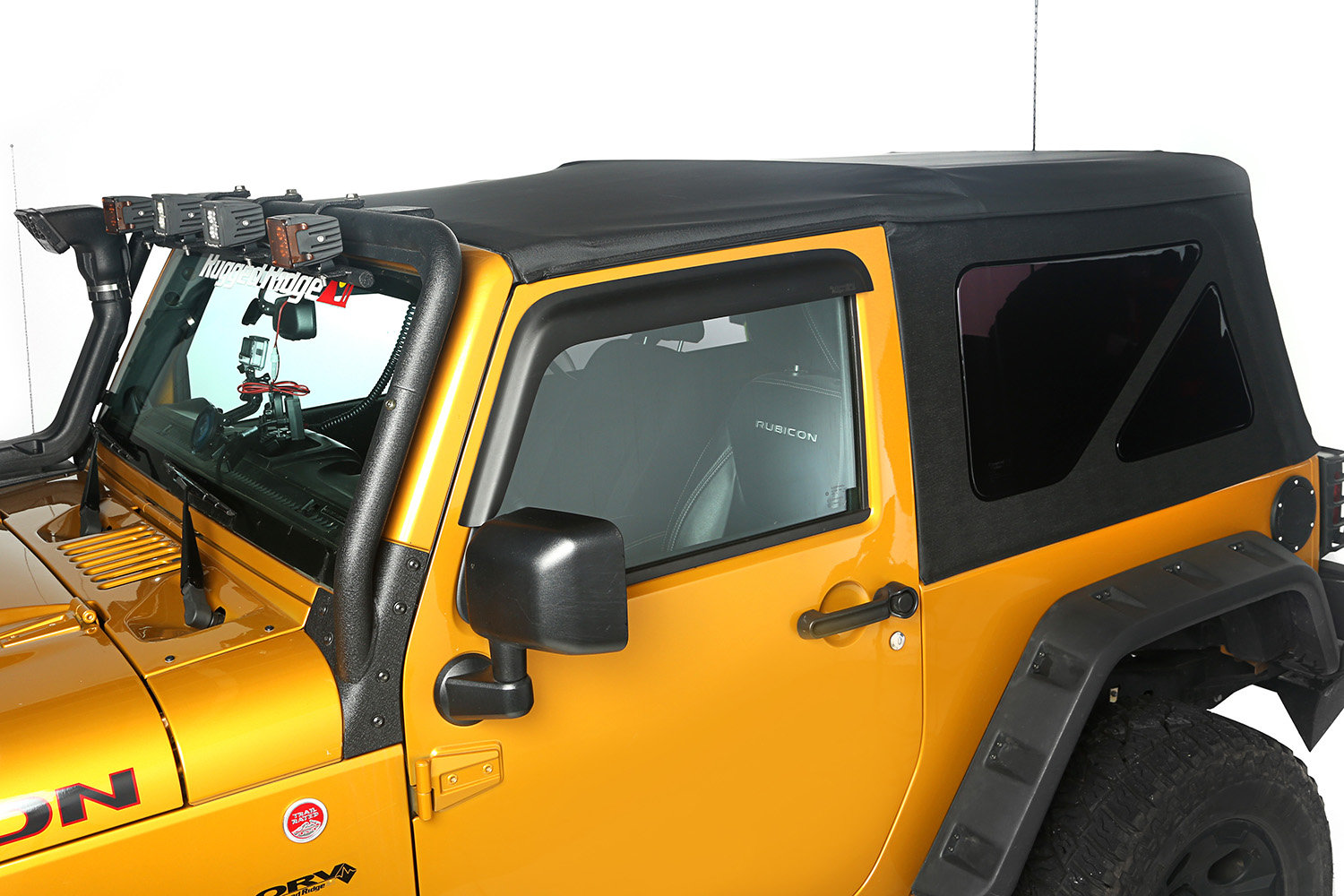 Rugged Ridge 13737.01 Sailcloth Soft Top in Black Diamond for 10-18 Jeep Wrangler JK 2 Door