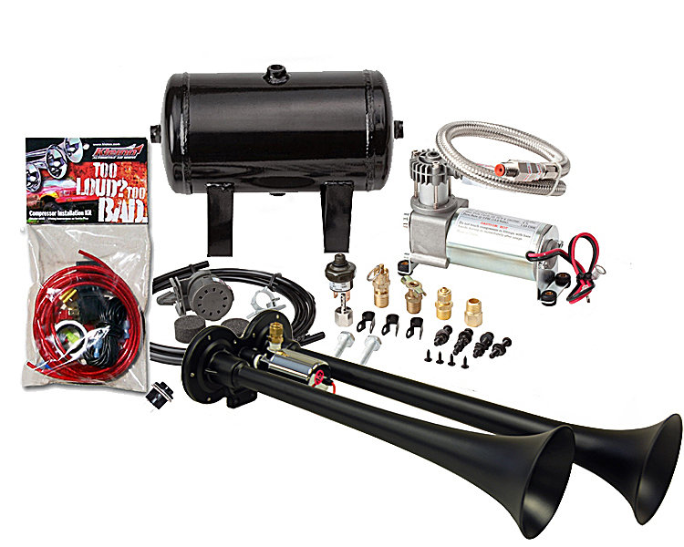 Kleinn Air Horns XRC 2.0 Dual Tone Air Horn Kit for Jeep Vehicles