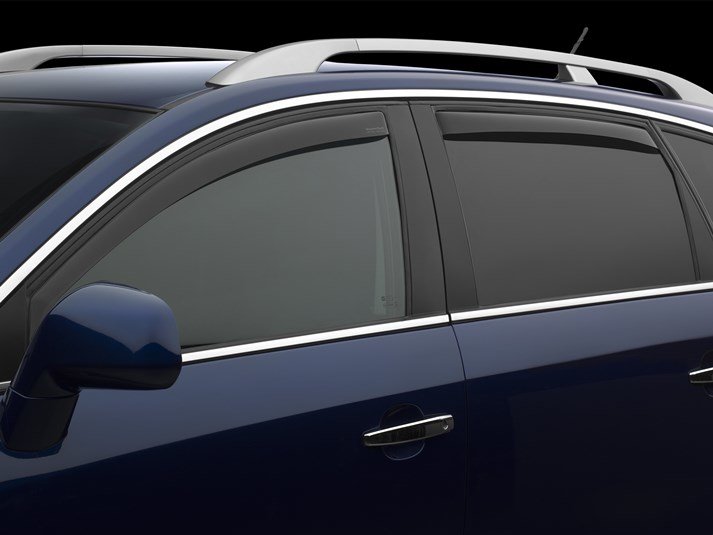 WeatherTech 82741IM Side Window Deflector Set in Dark Smoke for 14-21 Jeep Cherokee