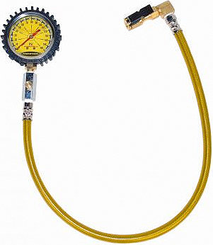 PowerTank TPG-8160B 160 psi Pressure Gauge with Clip on Chuck