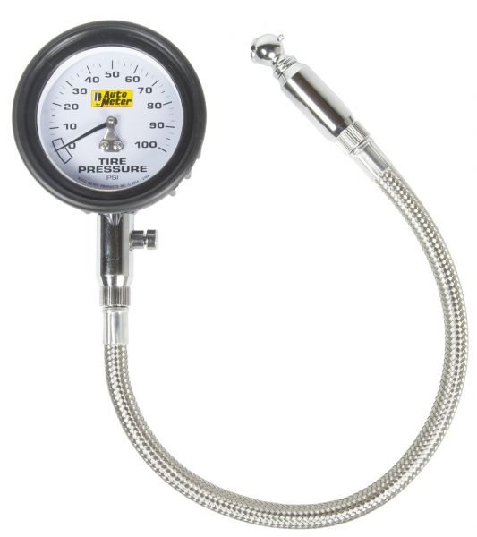 Auto Meter 2164 Tire Pressure Gauge 0-100 PSI Mechanical