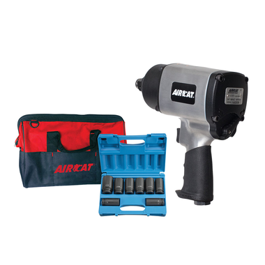 AirCat 1777K 1777 Kit includes 8 Piece Deep Socket Set & AIRCAT Bag