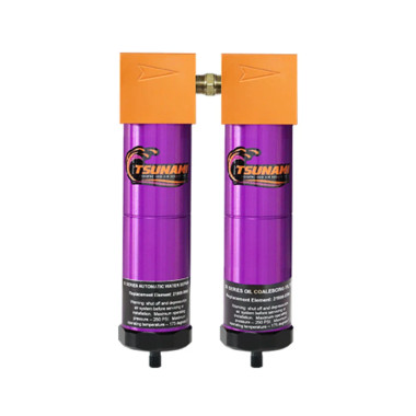 Tsunami Filtration Package #3 - 20 SCFM water separator and oil coalescing filter (2-stage)