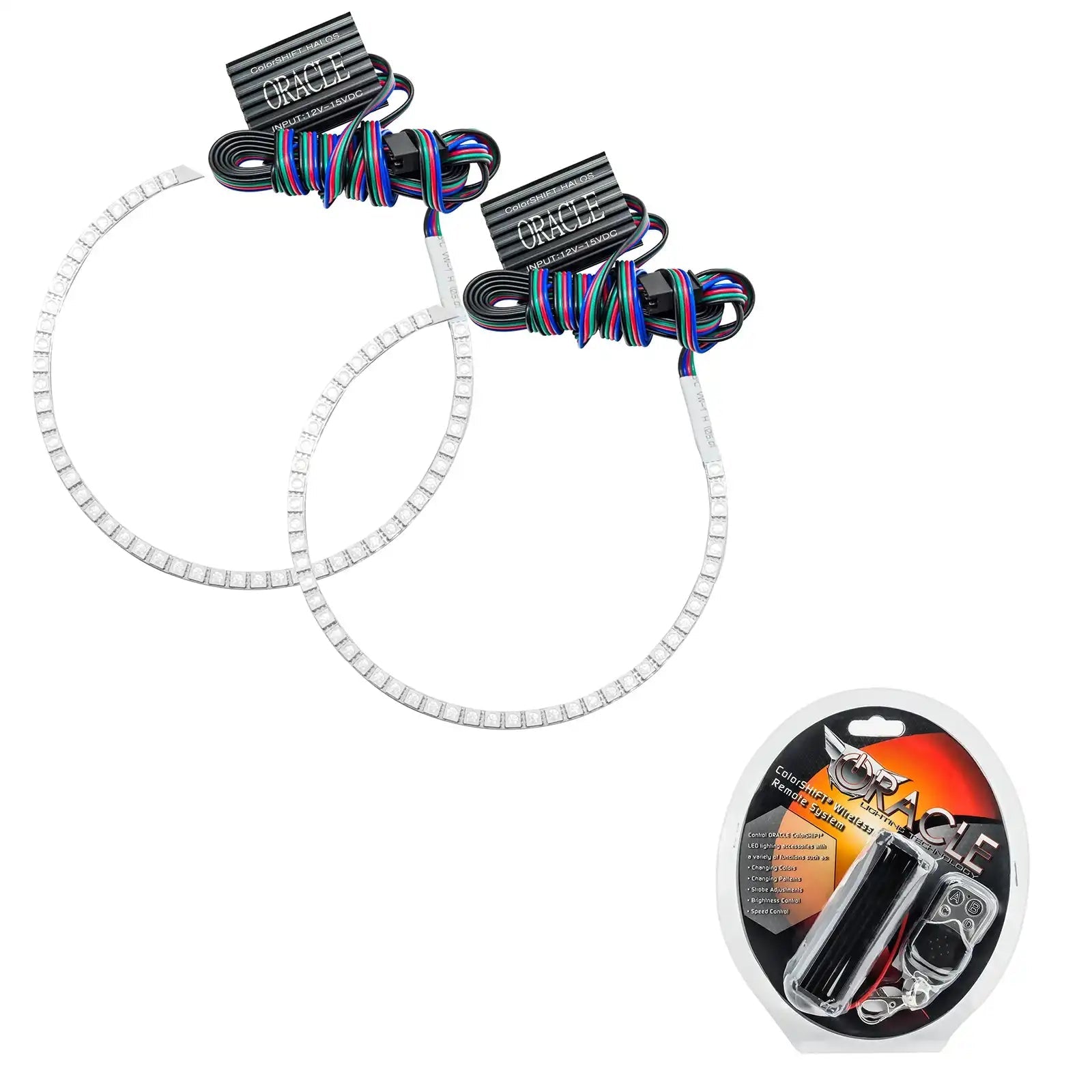 Oracle Lighting 2609-330 2000-2006 Kawasaki ZX-12R LED Headlight Halo Kit - ColorSHIFT - w/RF Controller