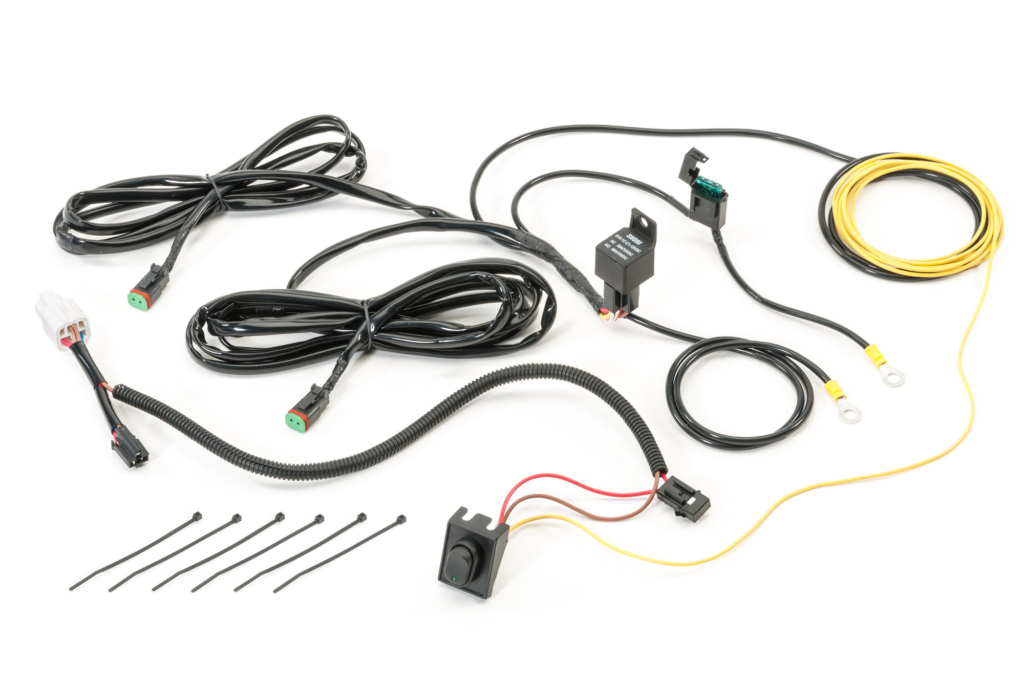 Quadratec 4" Rectangular LED Lights with Wiring Harness