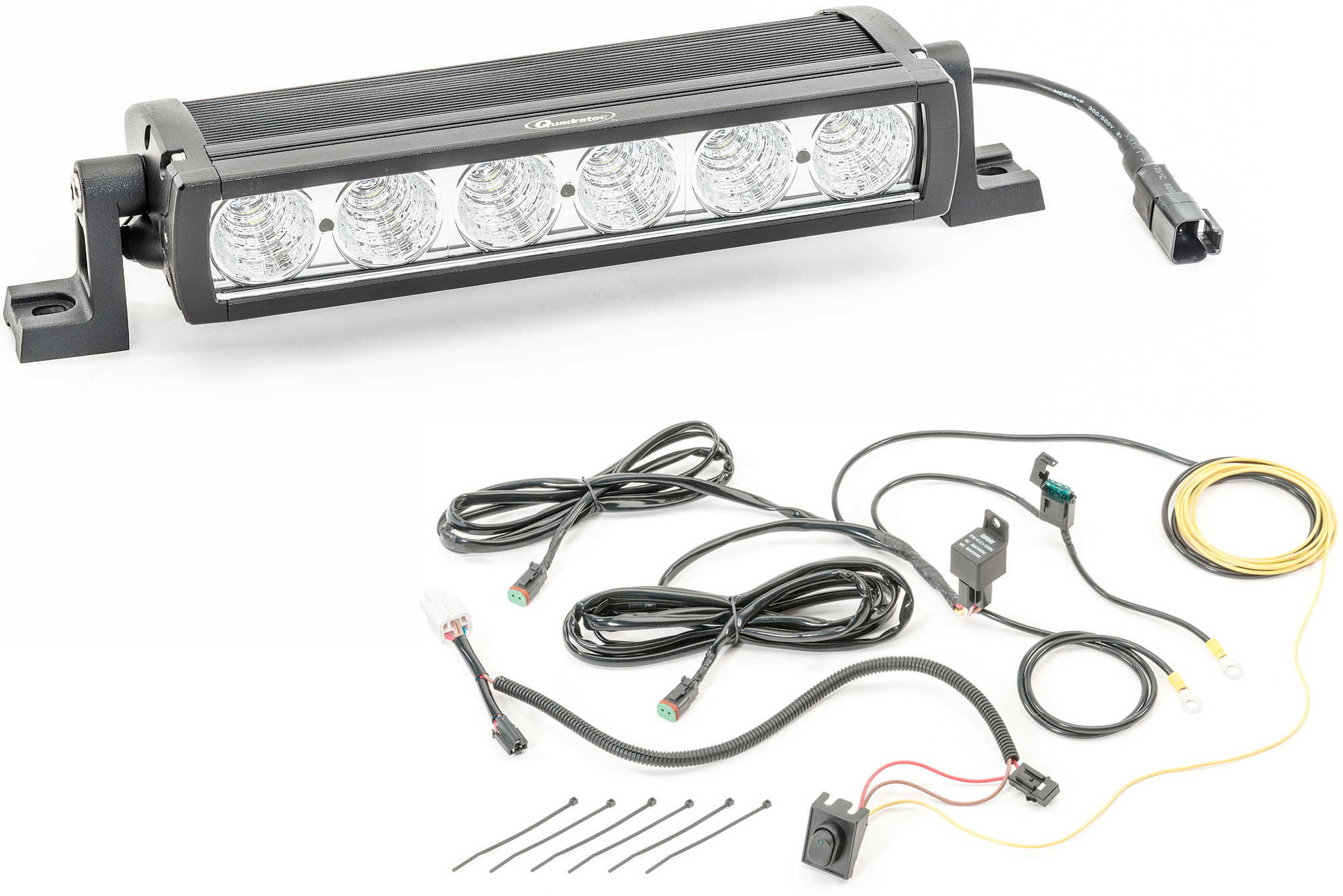 Quadratec 10" LED Light Bar with Wiring Harness
