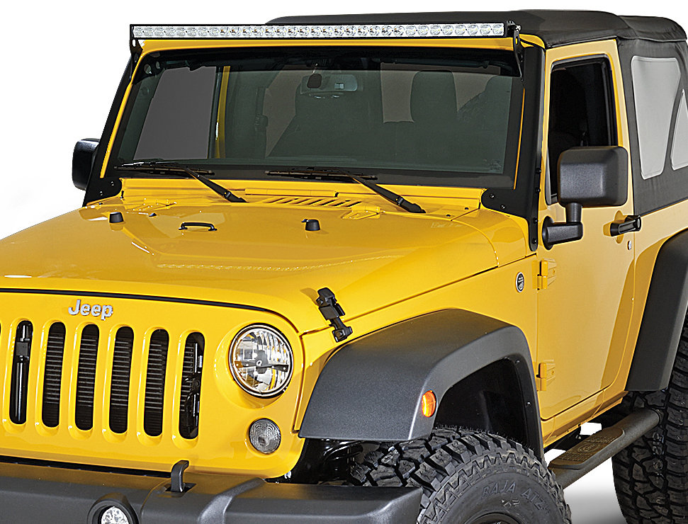 Quadratec Hi Performance 51" LED Combo Light Bar with Wiring Harness & Windshield Mount Brackets for 07-18 Jeep Wrangler JK