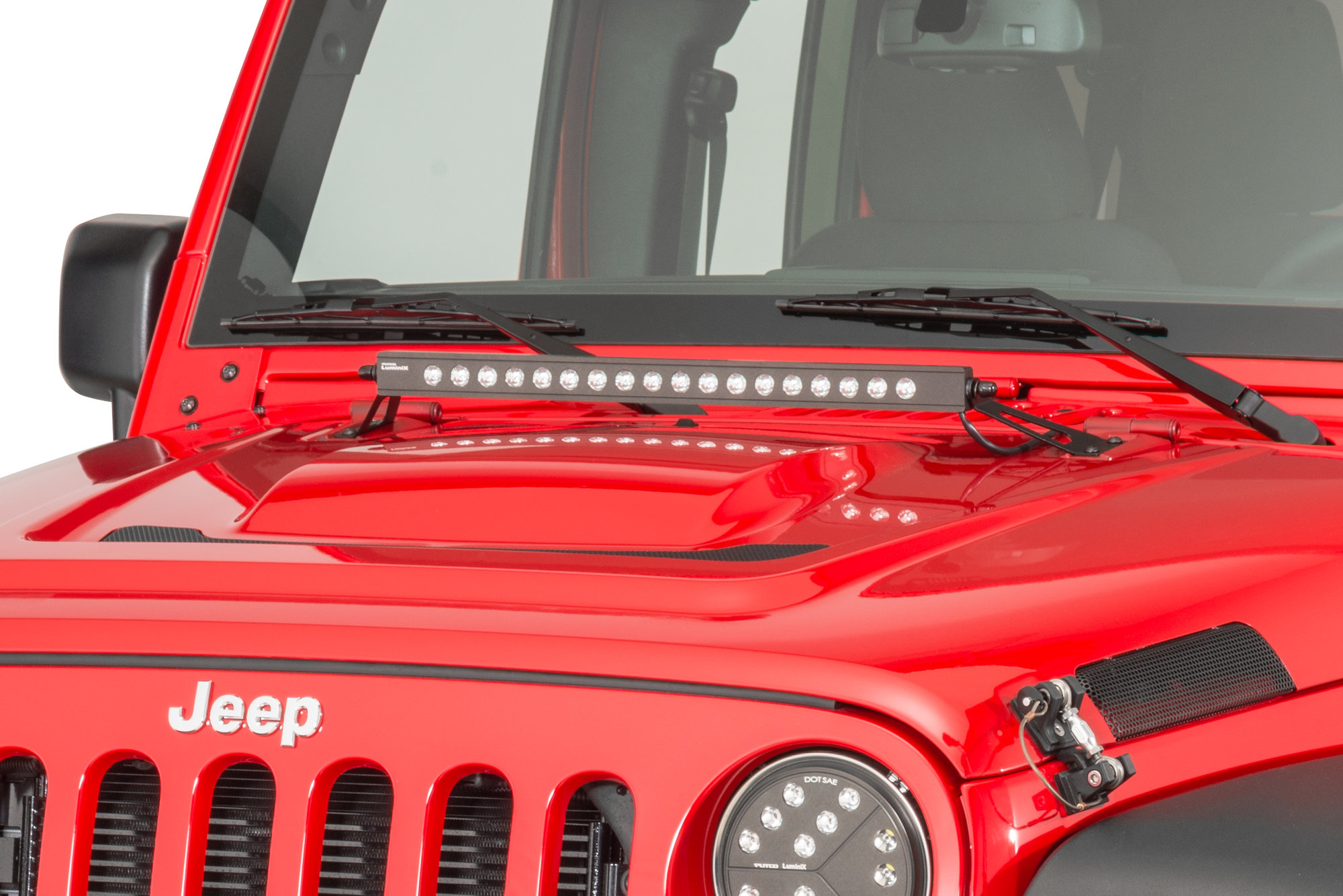 Putco 10020JK Luminix 20" LED Hood Kit for 07-18 Jeep Wrangler JK