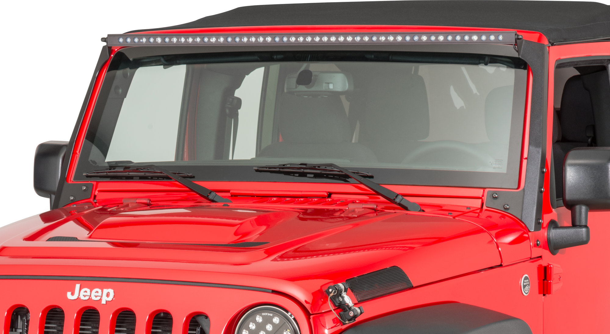 Putco 10050JK Luminix 50" LED Light Bar with Overhead Brackets for 07-18 Jeep Wrangler JK