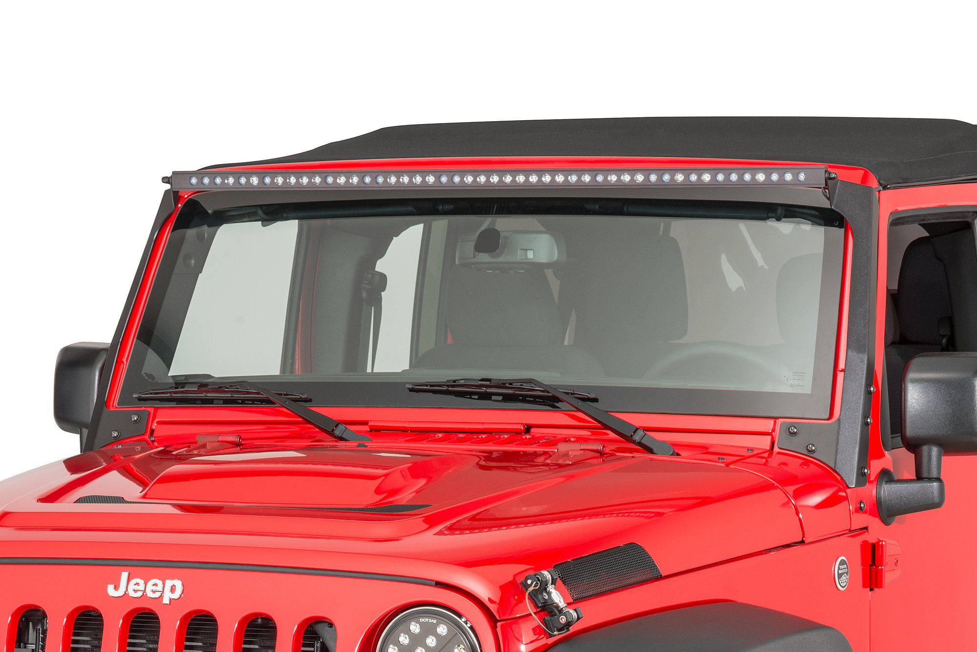 Putco 2180 Luminix Overhead Light Bar Mounting Brackets for 07-18 Jeep Wrangler JK