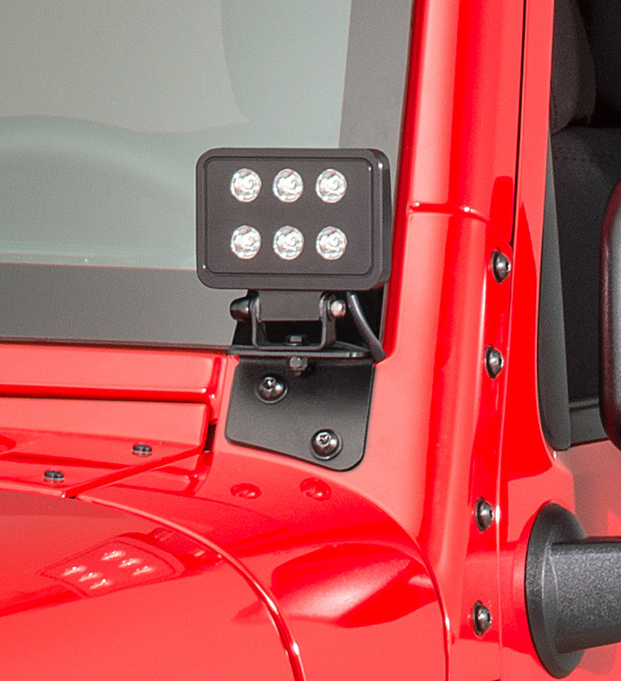 Putco 2280 Luminix A-Pillar Mounting Brackets for 07-18 Jeep Wrangler JK