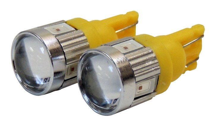 Crown Automotive RT28062 194 Amber LED Bulb Kit for 84-18 Jeep Vehicles with RT Off-Road Clear Lamp Kit