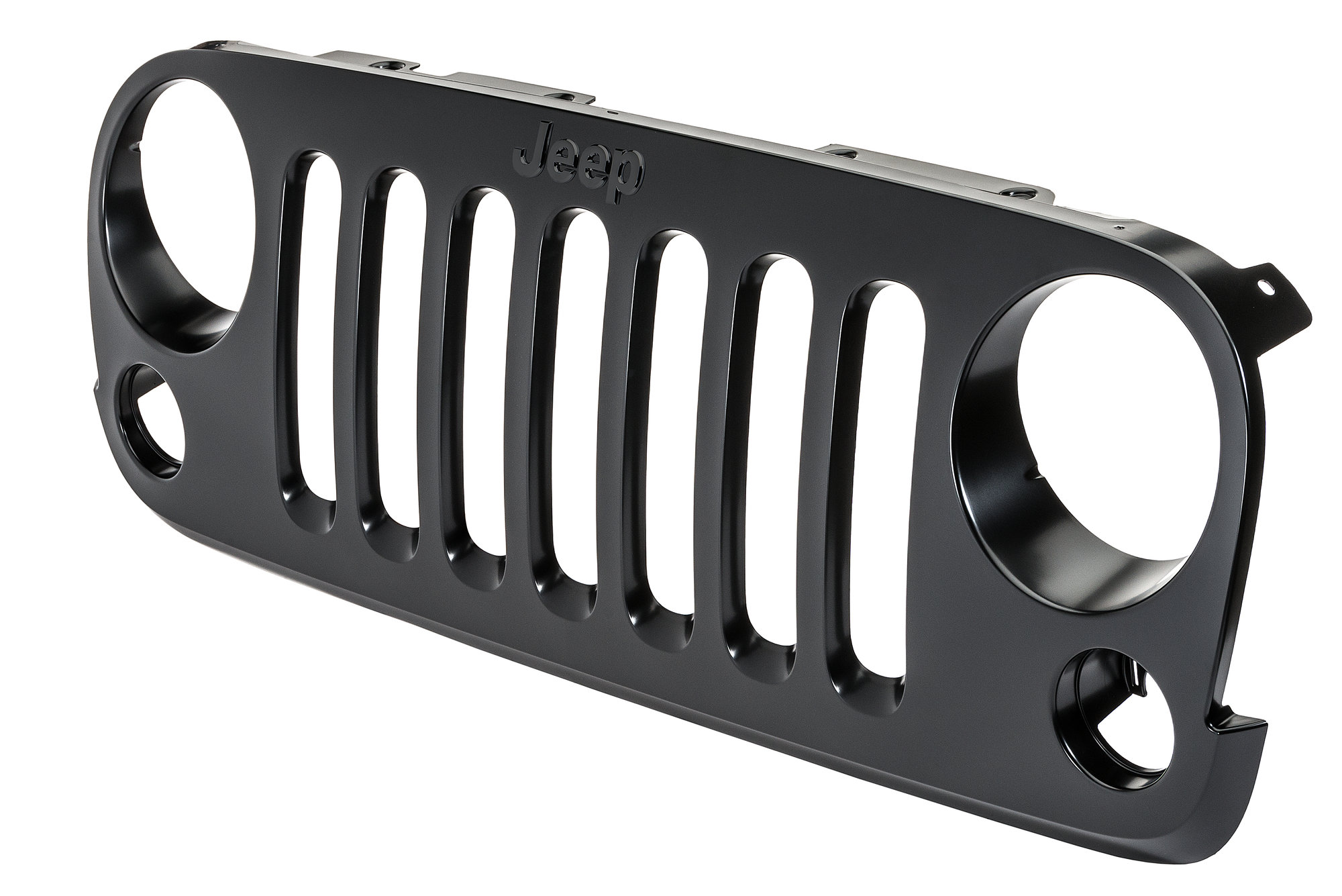 Mopar 82213772AB Satin Black Grille Assembly for 07-18 Jeep Wrangler JK