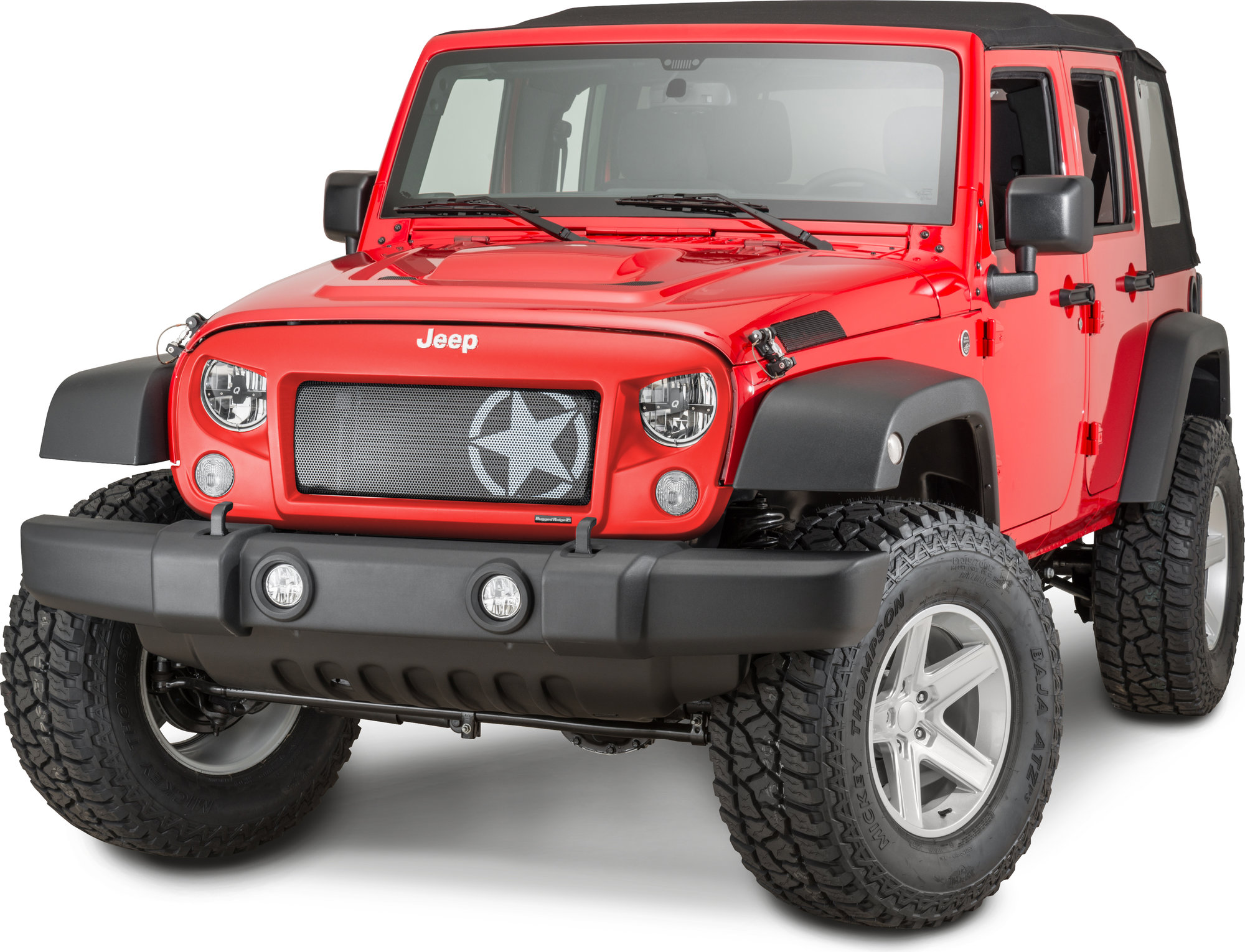 Rugged Ridge 12034.21 Spartan Star Grille Mesh Insert for 07-18 Jeep Wrangler JK