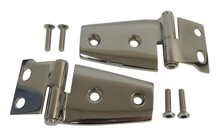 Crown Automotive RT34100 Stainless Steel Hood Hinge Set for 07-18 Jeep Wrangler JK