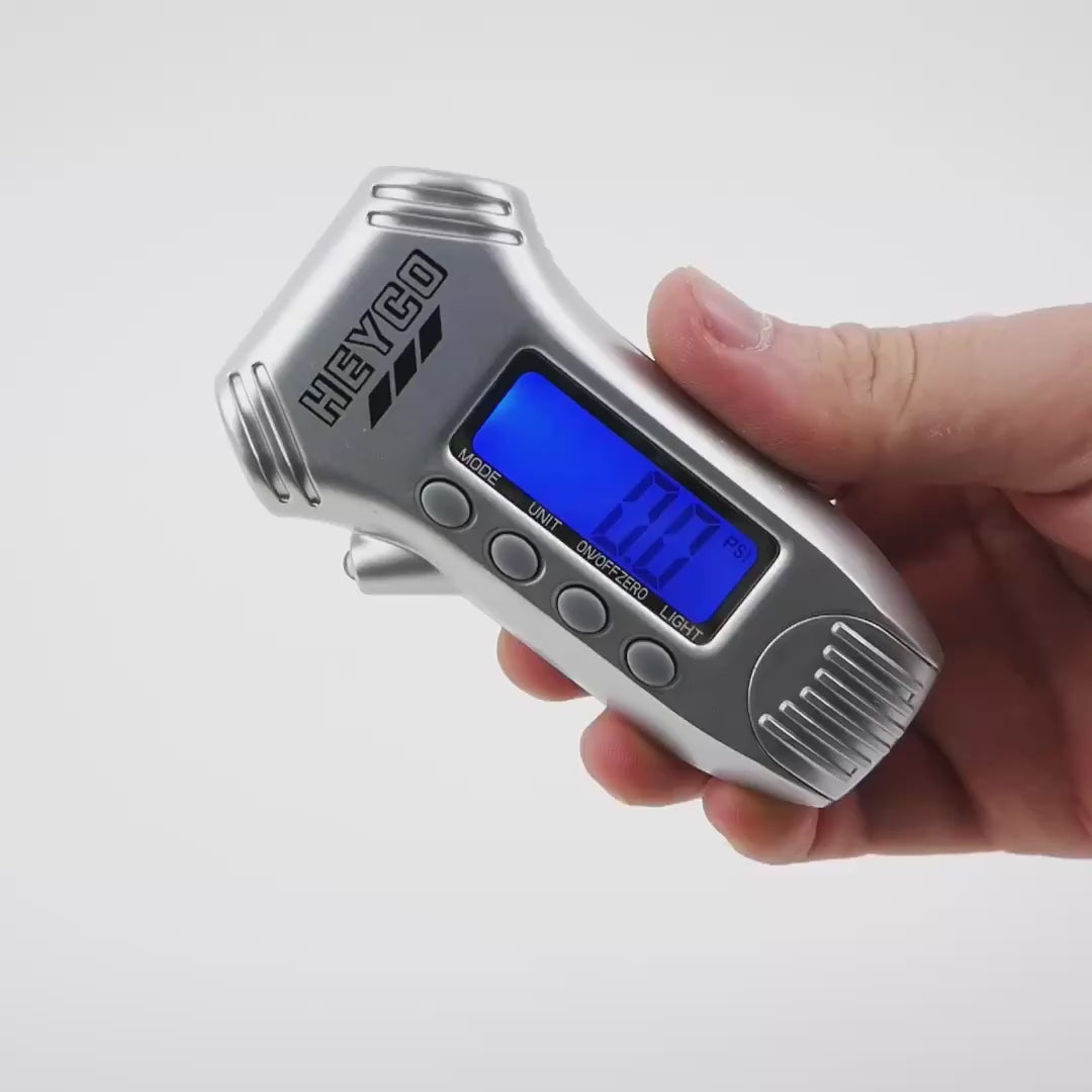 Heyco Digital Tire Gauge 3 in 1, Max 100psi