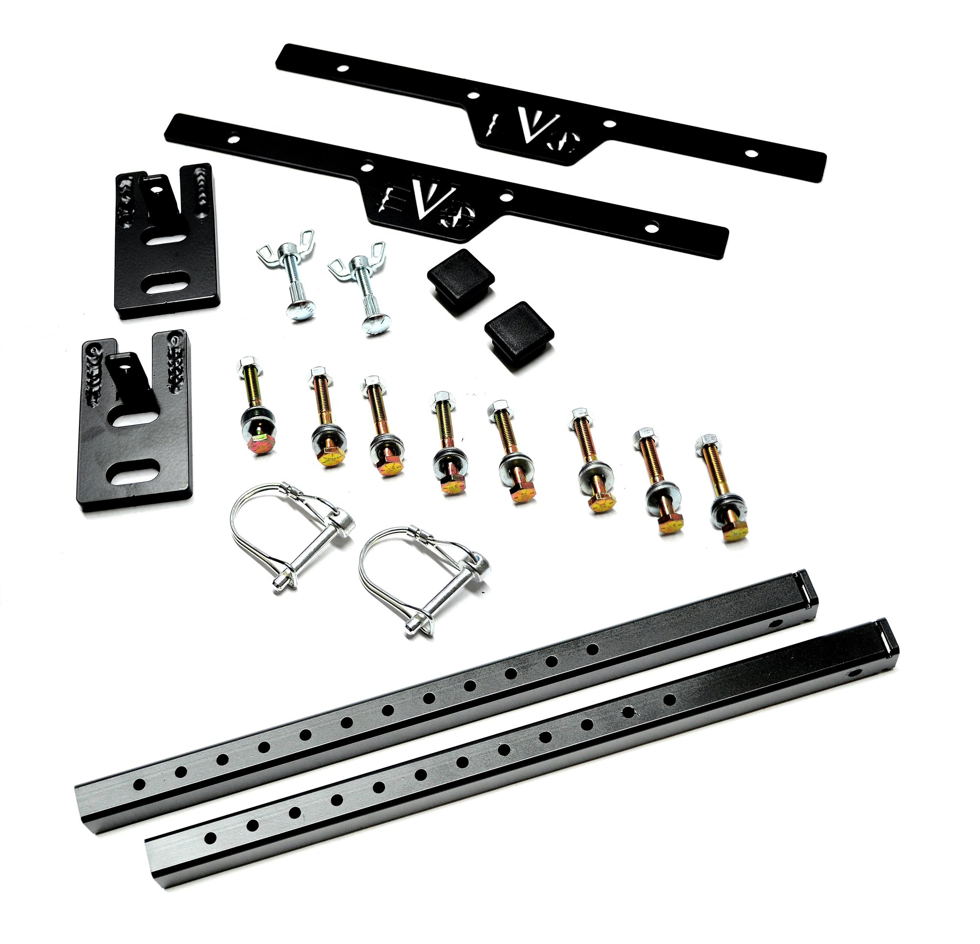 EVO Manufacturing EVO-1118B Quick Release Mudflap Bracket Kit for 07-18 Jeep Wrangler JK