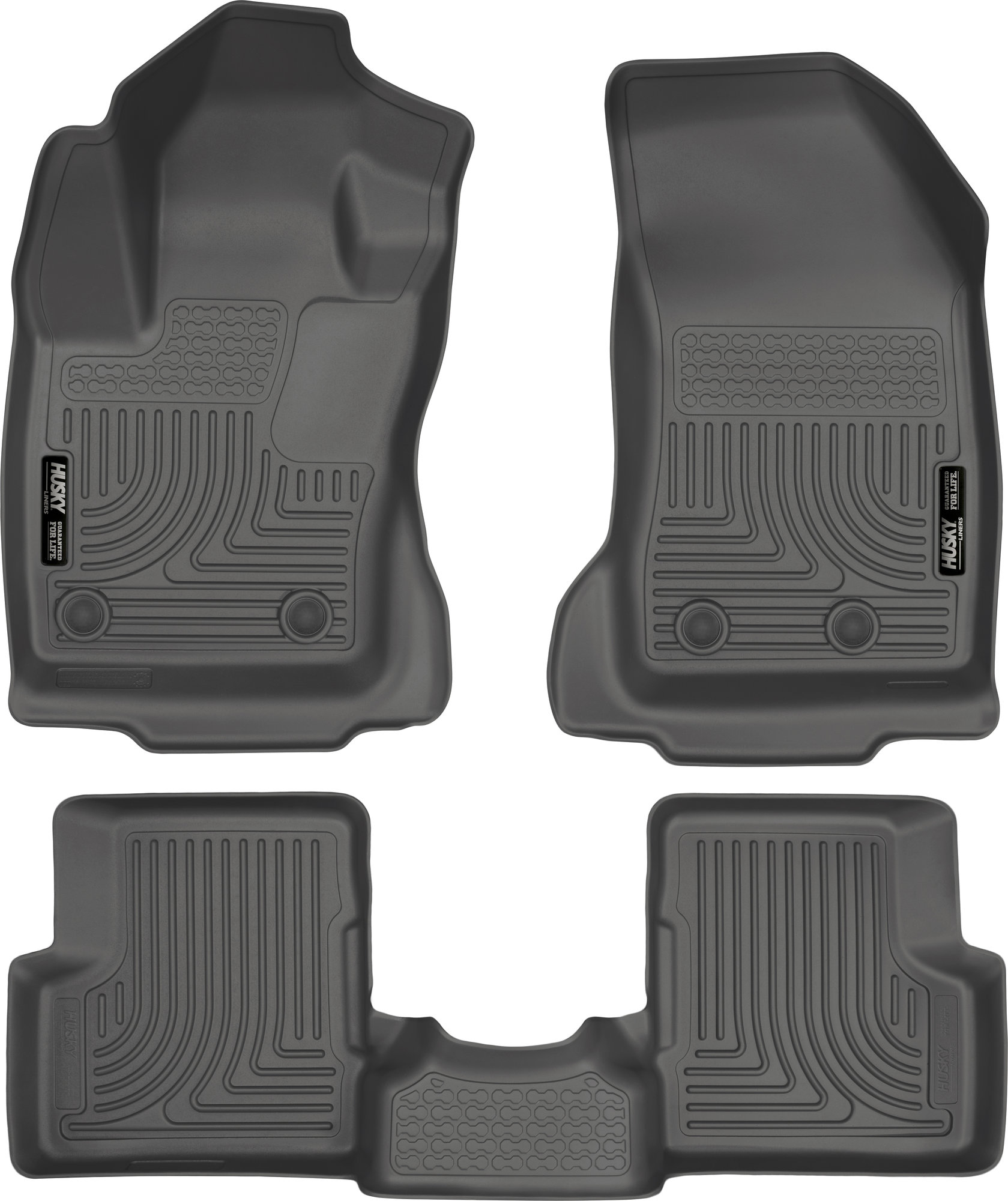 Husky Liners 99081 WeatherBeater Front & Rear Liners in Black for 15-20 Jeep Renegade