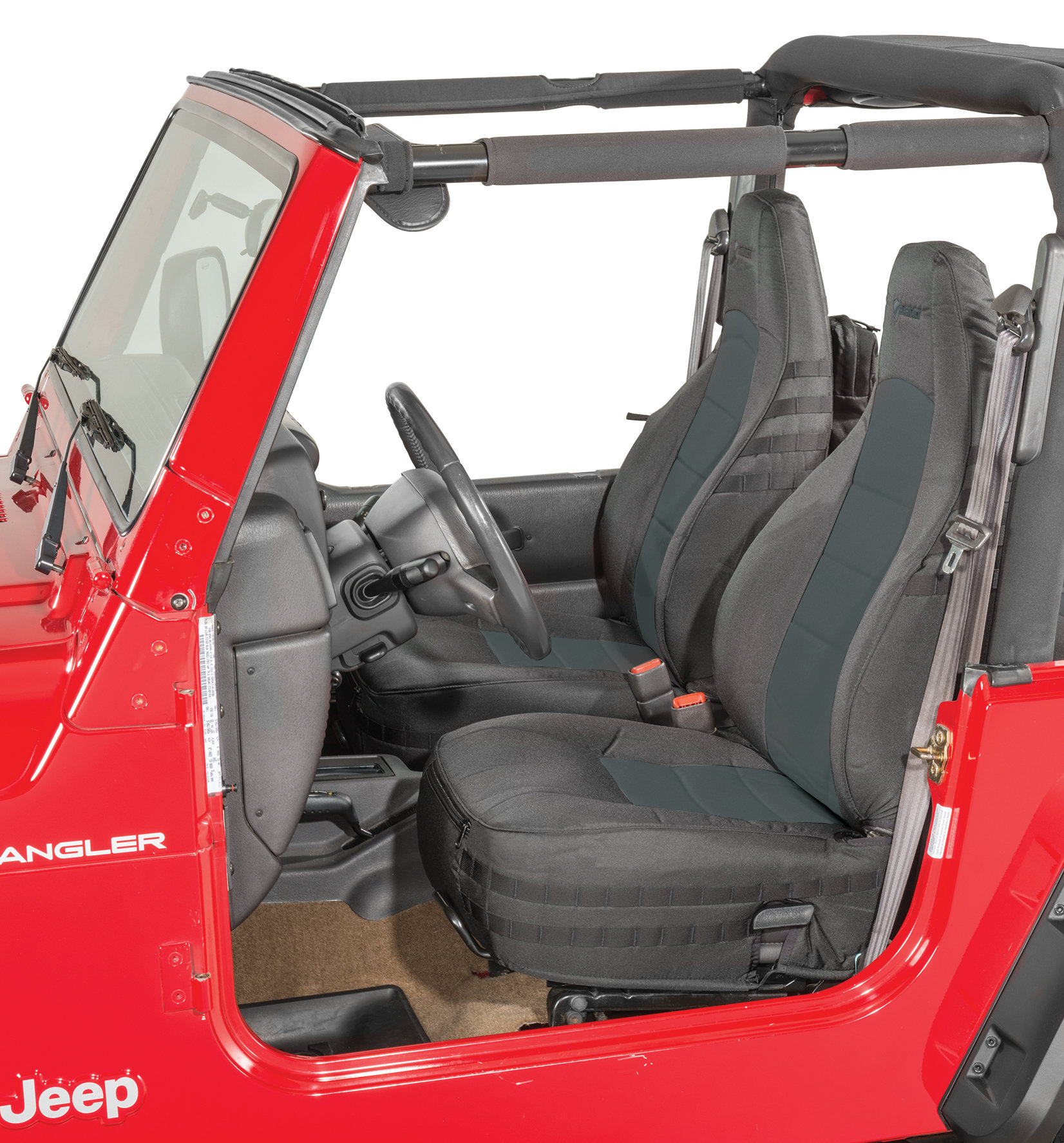 Bartact Mil-Spec Super Front Seat Covers for 03-06 Jeep Wrangler TJ & Unlimited