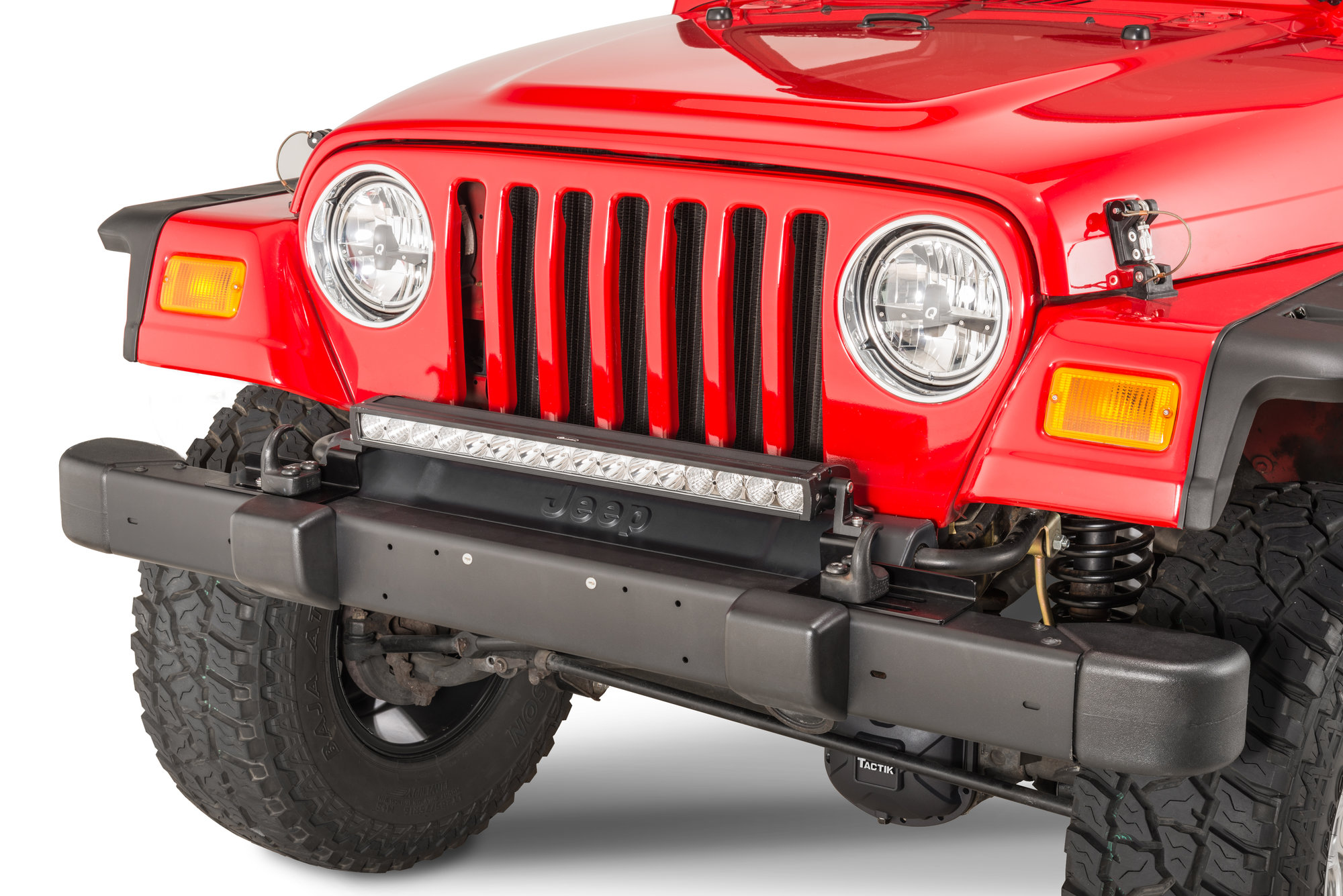 Quadratec LED Light Mount Brackets For 20" & 26" LED Light Bars for 97-06 Jeep Wrangler TJ & Unlimited