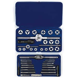 41-pc Machine Screw / Fractional TapandHex Die Set