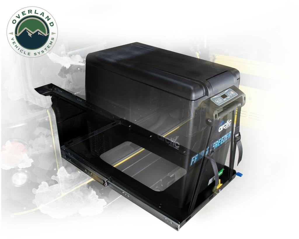Overland Vehicle Systems 25049801 Refrigerator Tray With Slide and Tilt - Size Small