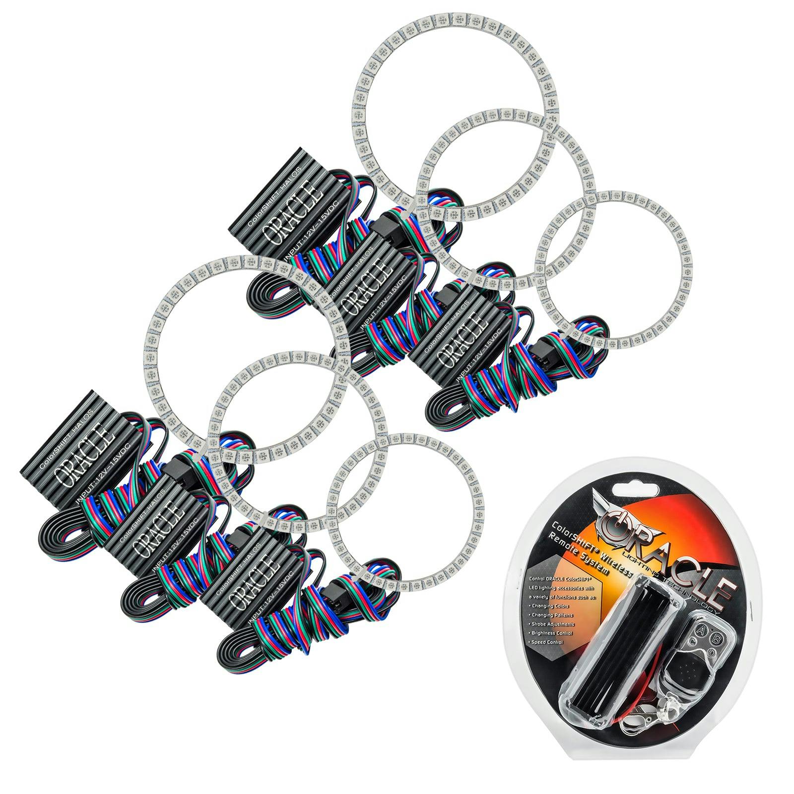 Oracle Lighting 2517-330 1993-1998 Toyota Supra LED Headlight Halo Kit - ColorSHIFT - w/RF Controller