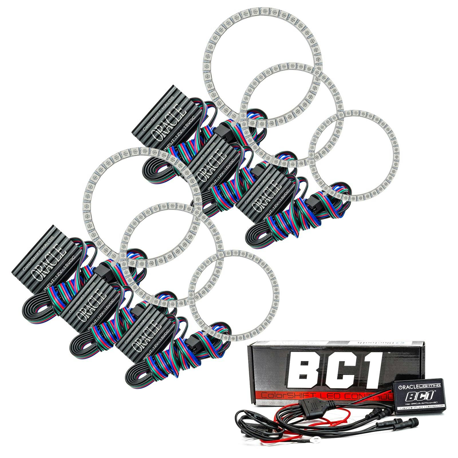 Oracle Lighting 2517-335 1993-1998 Toyota Supra LED Headlight Halo Kit - ColorSHIFT - w/BC2 Controller