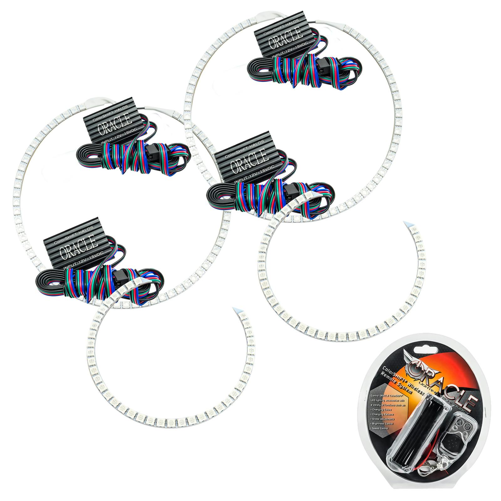 Oracle Lighting 2521-330 2007-2013 Toyota Tundra LED Headlight Halo Kit - ColorSHIFT - w/RF Controller