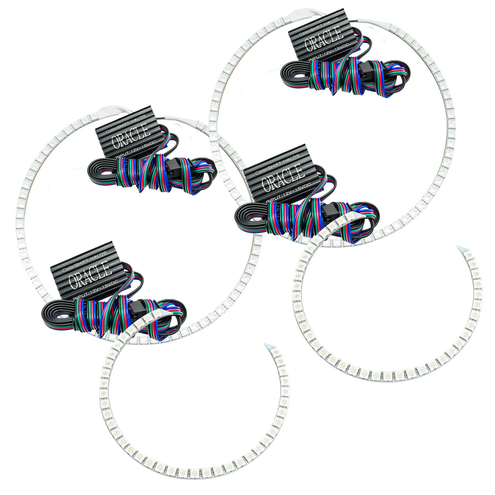 Oracle Lighting 2521-334 2007-2013 Toyota Tundra LED Headlight Halo Kit - ColorSHIFT - w/No Controller
