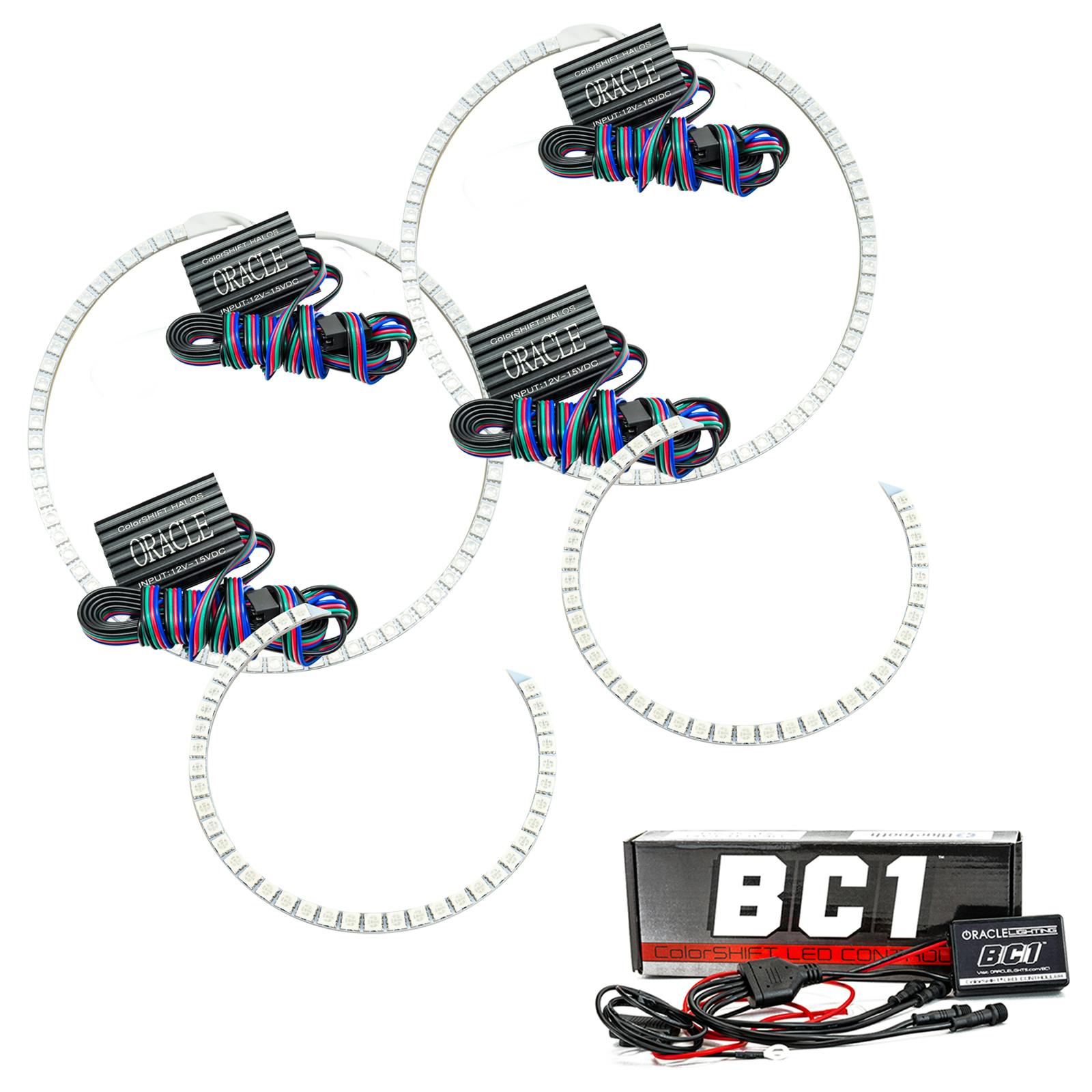 Oracle Lighting 2521-335 2007-2013 Toyota Tundra LED Headlight Halo Kit - ColorSHIFT - w/BC2 Controller