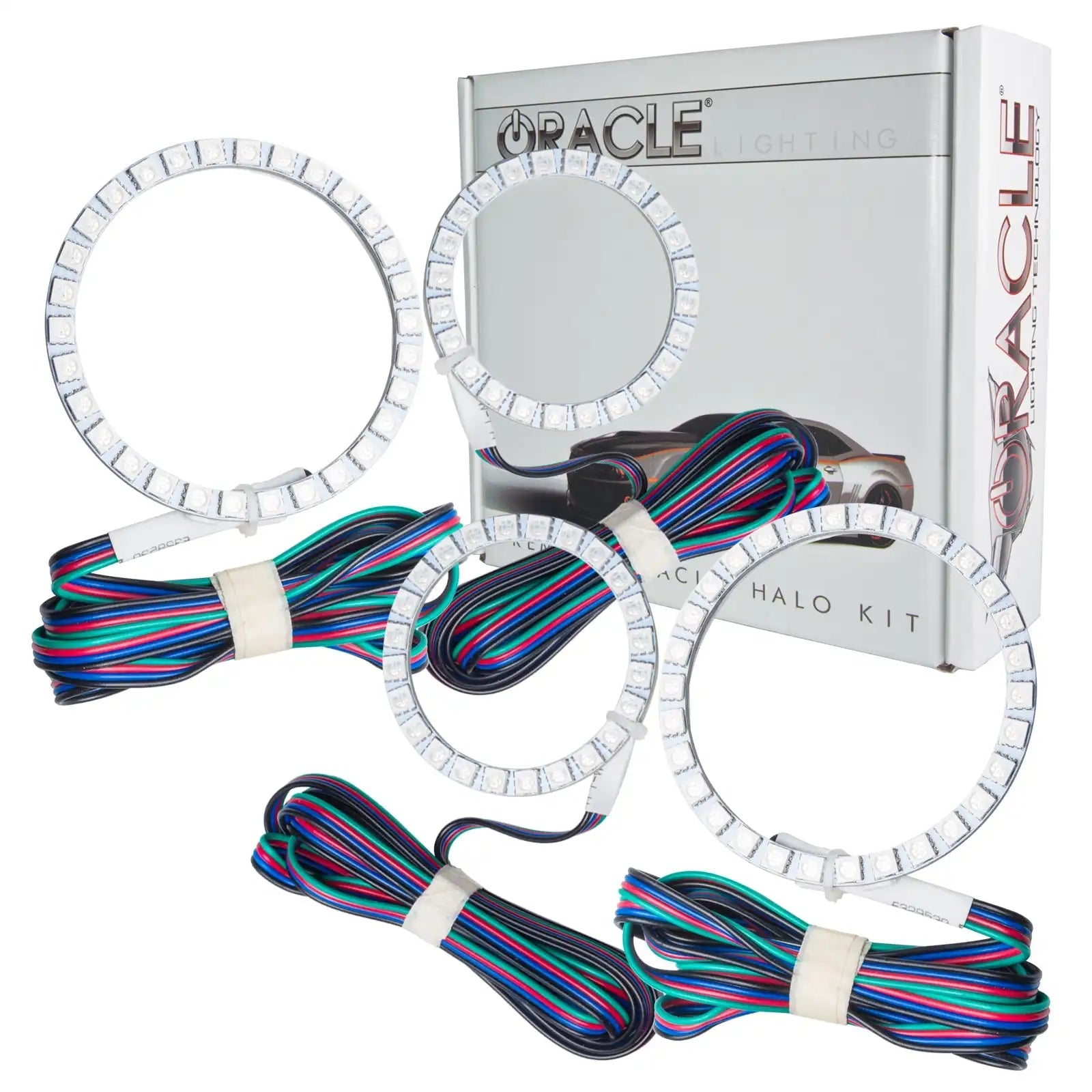 Oracle Lighting 2618-330 2004-2008 Yamaha R1 LED Headlight Halo Kit - ColorSHIFT - w/RF Controller