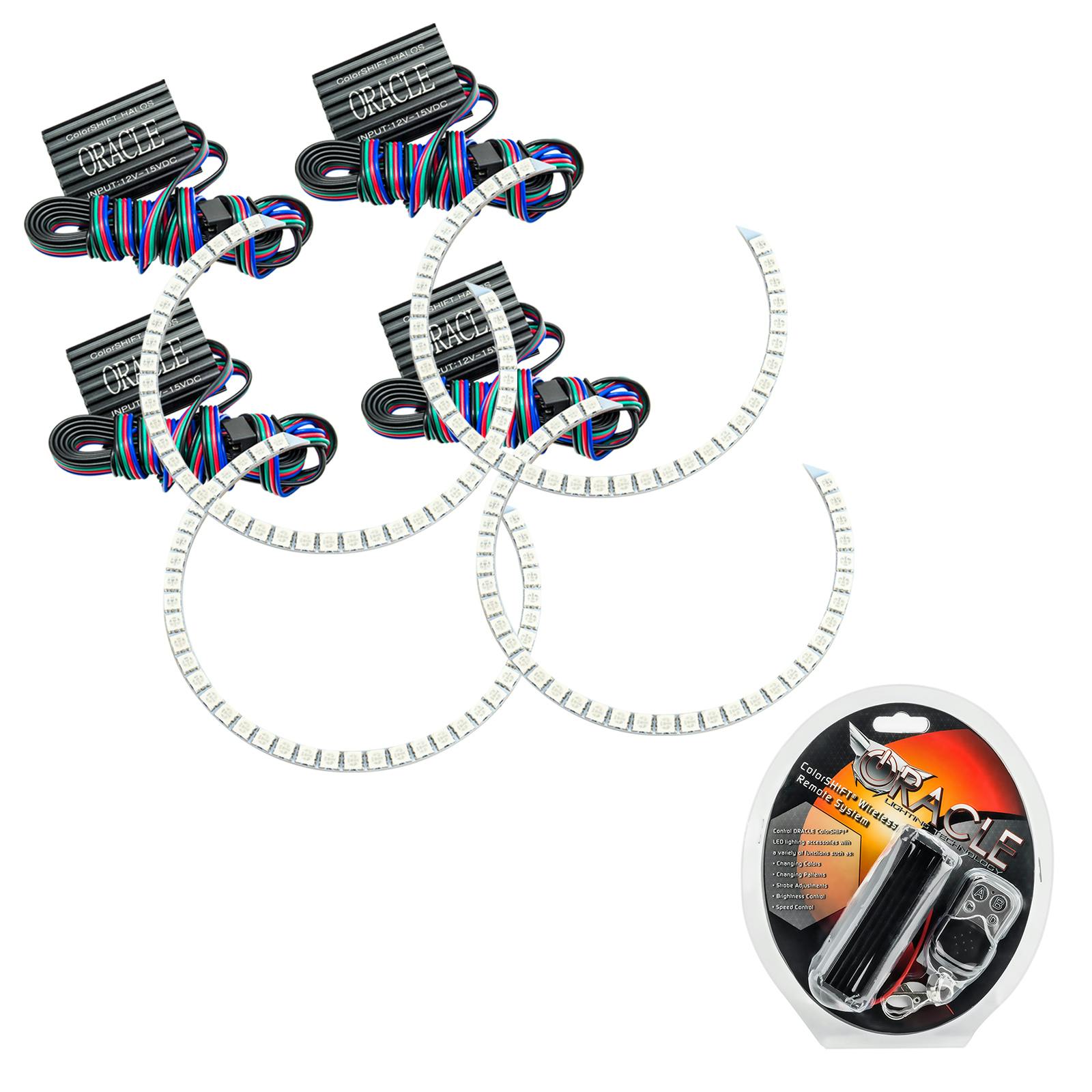 Oracle Lighting 2623-330 2005-2010 Lincoln Towncar LED Headlight Halo Kit - ColorSHIFT - w/RF Controller