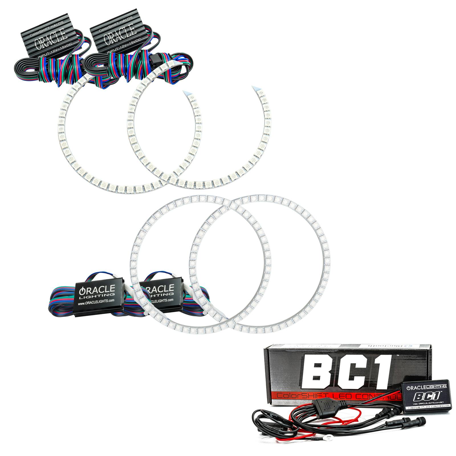 Oracle Lighting 2626-335 2006-2008 BMW 7 Series LED Headlight Halo Kit - ColorSHIFT - w/BC2 Controller