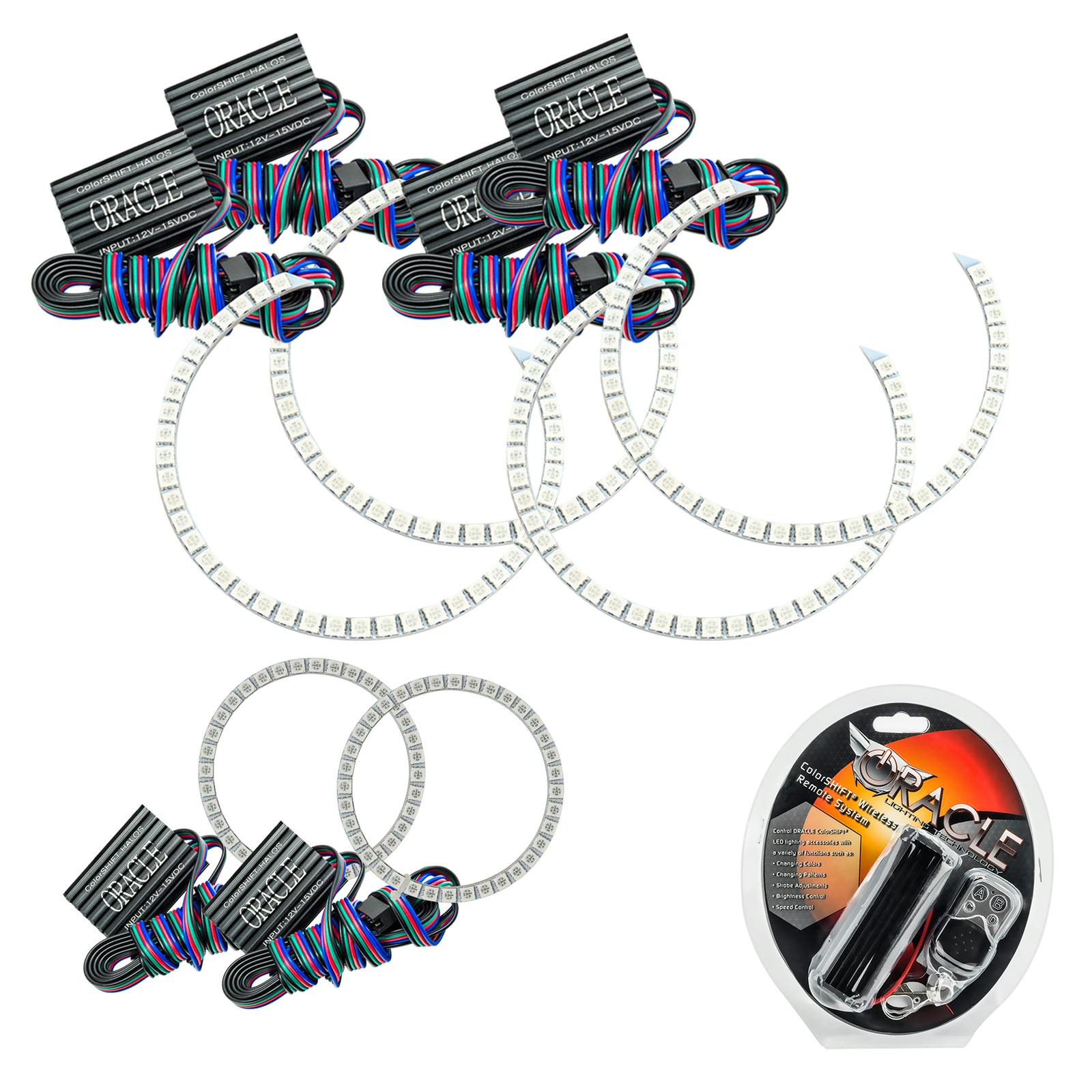 Oracle Lighting 2627-330 2011-2013 Jeep Grand Cherokee HL Triple Halo - CS - w/RF Ctrl