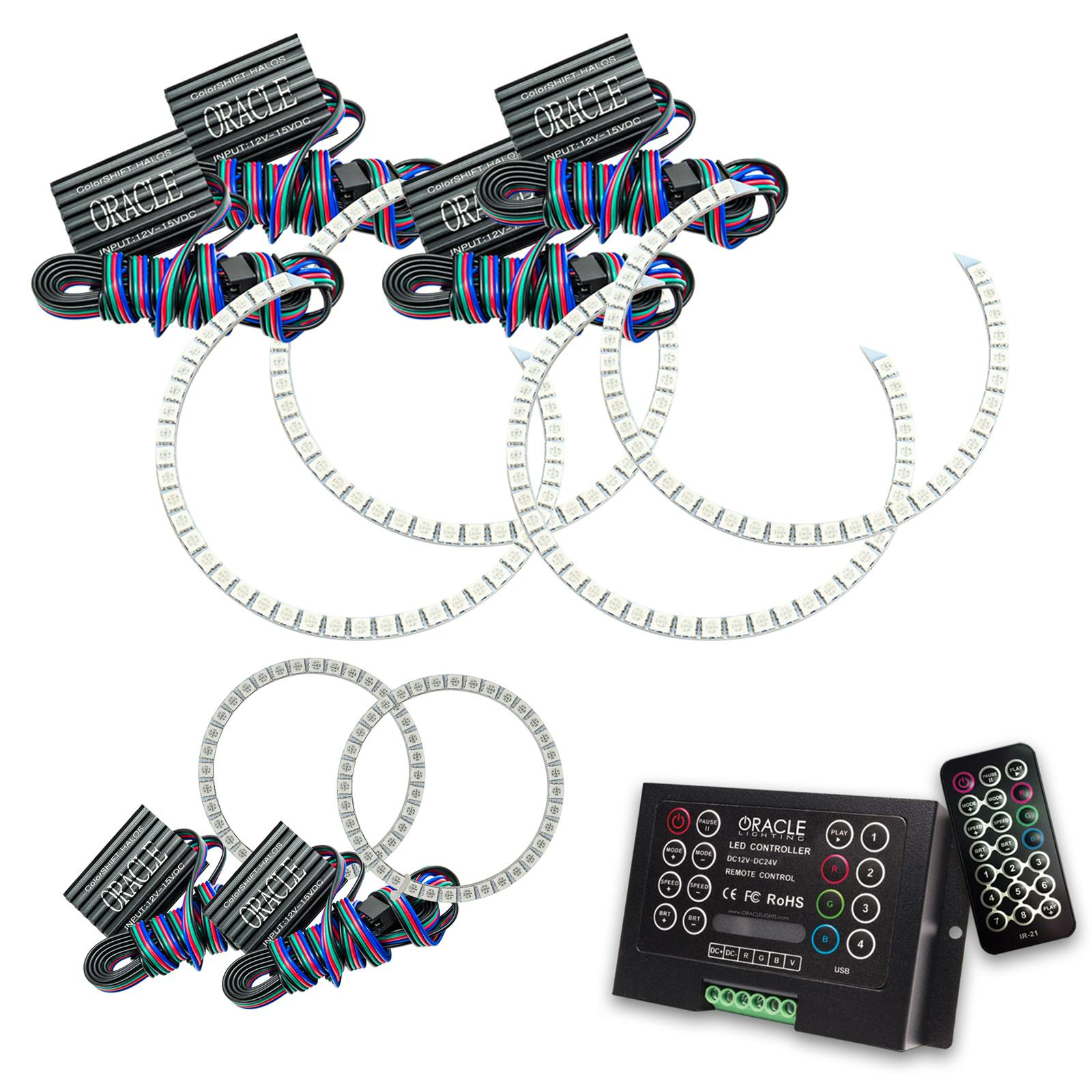 Oracle Lighting 2627-333 2011-2013 Jeep Grand Cherokee HL Triple Halo - CS - w/2.0 Ctrl