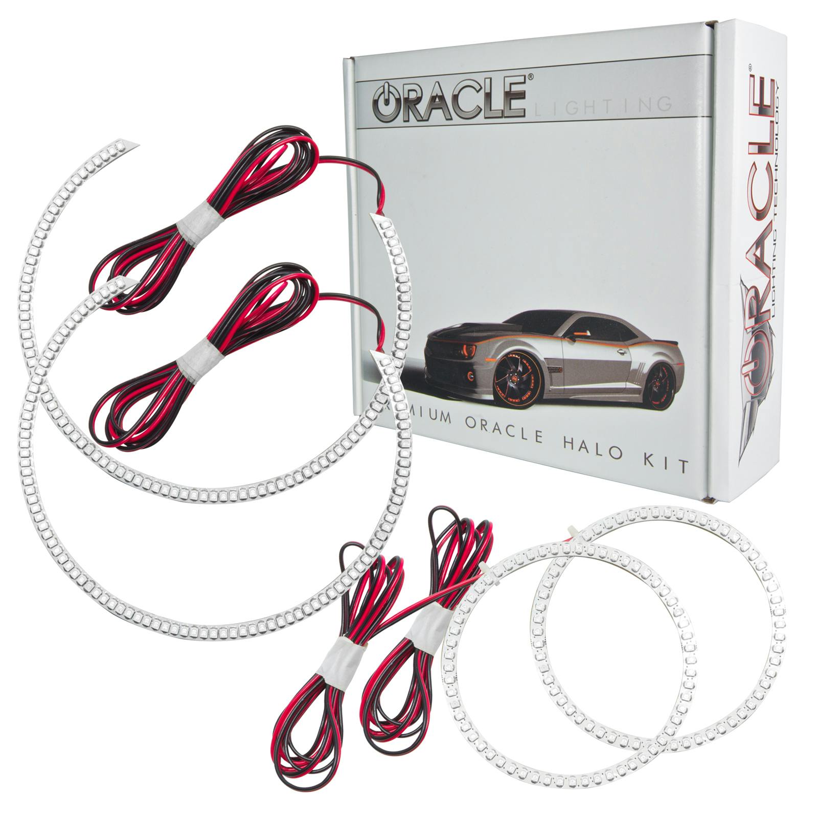 Oracle Lighting 2630-003 2006-2011 BMW 1 Series LED Headlight Halo Kit - Red
