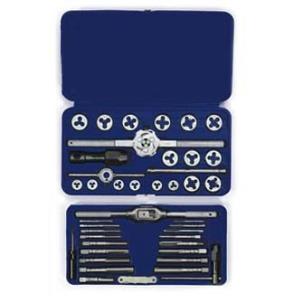 41-pc Machine Screw / Fractional / Metric TapandHex Die Set