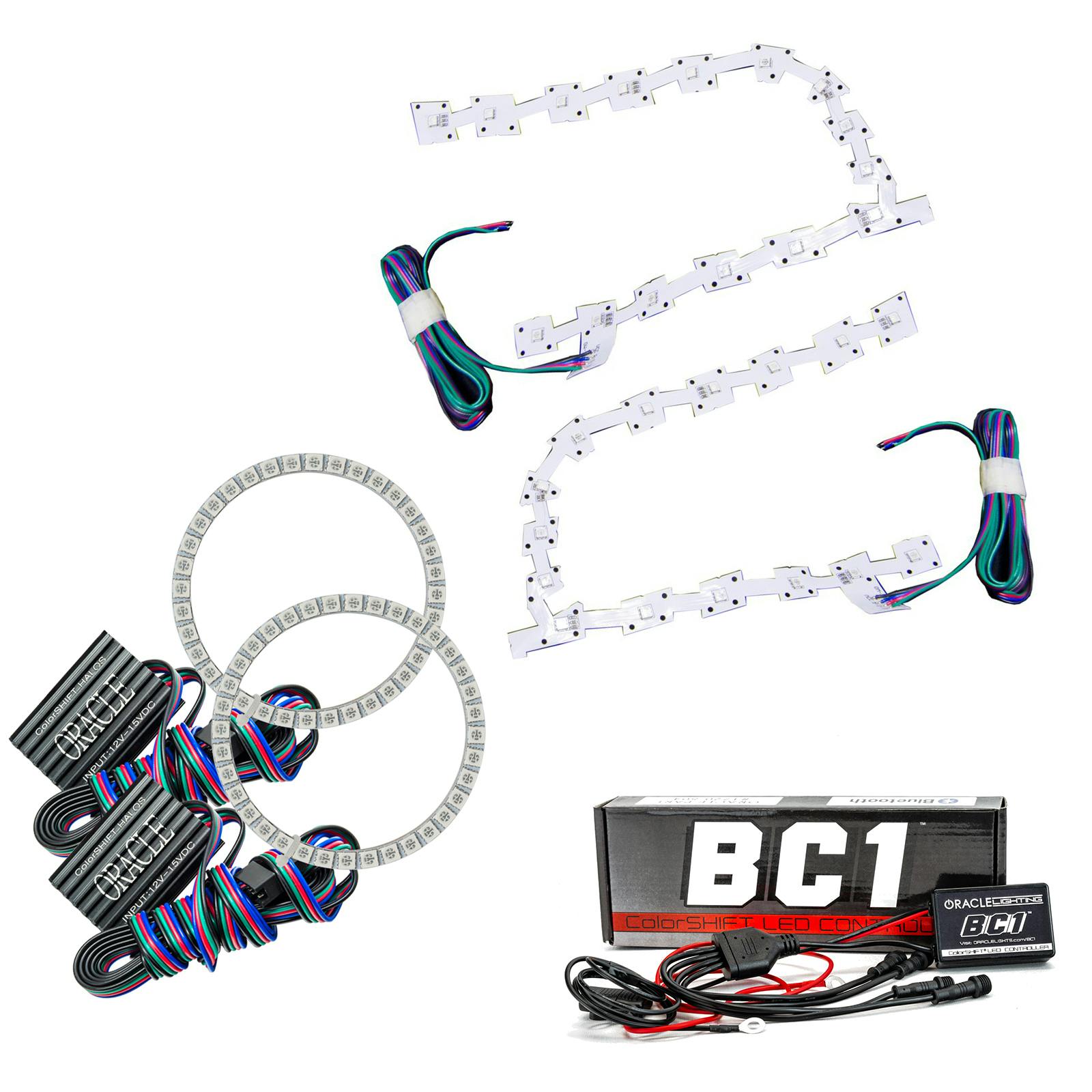 Oracle Lighting 2642-335 2011-2019 Chrysler 300C ColorSHIFT DRL Upgrade w/Halo Kit - w/BC2 Controller
