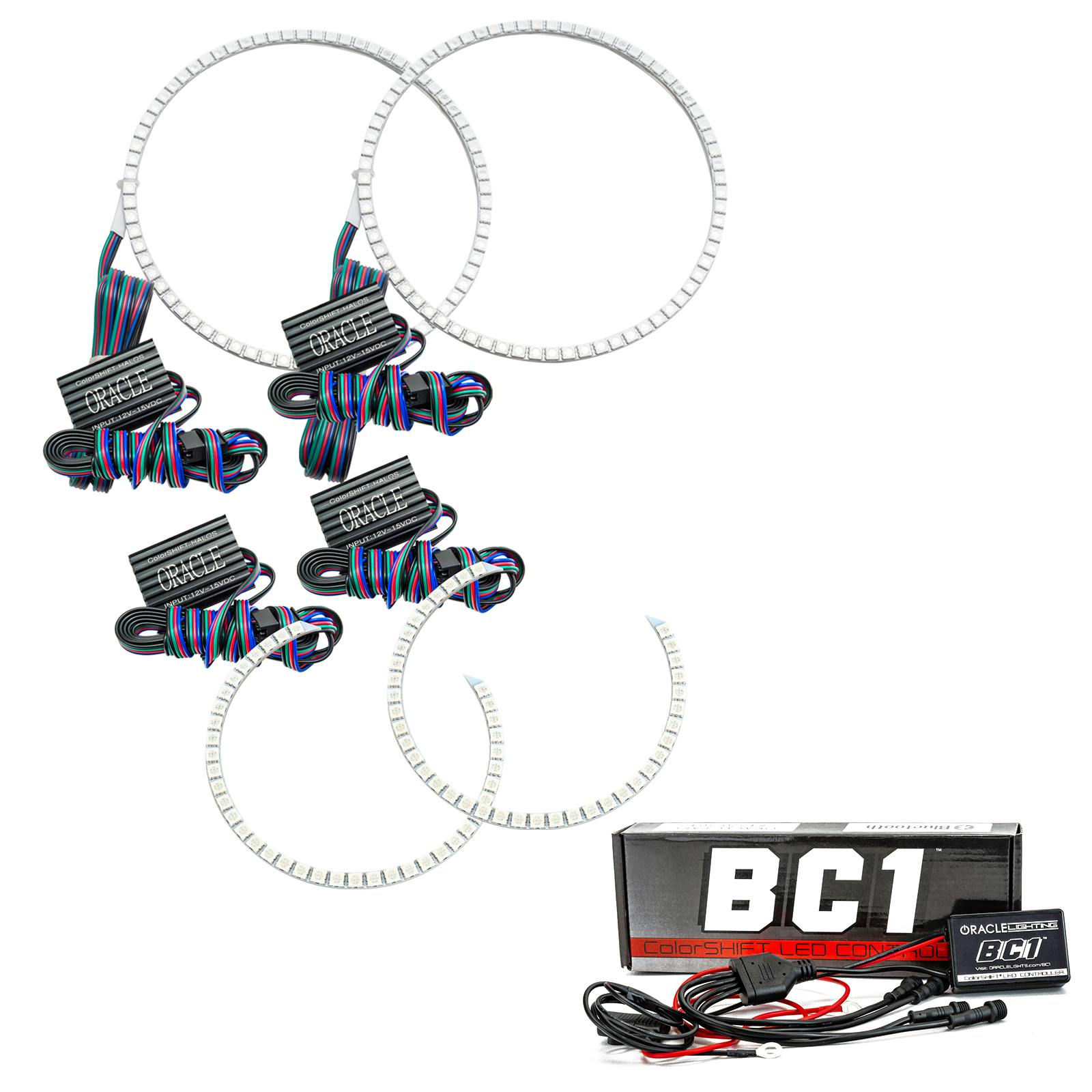 Oracle Lighting 2646-335 2011-2013 Dodge Durango LED Headlight Halo Kit - ColorSHIFT - w/BC2 Controller