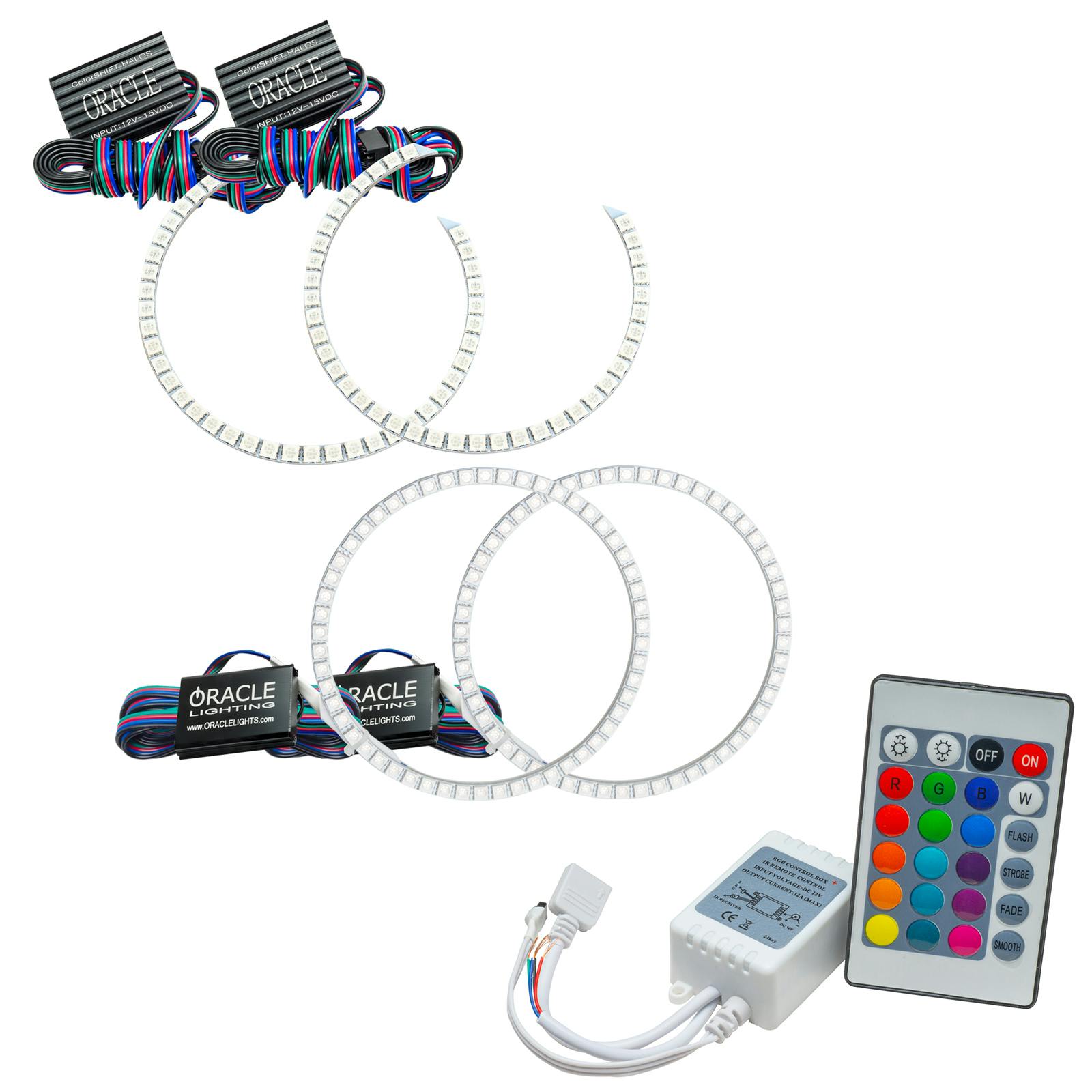 Oracle Lighting 2673-335 2008-2015 Nissan Armada LED Headlight Halo Kit - ColorSHIFT - w/BC2 Controller