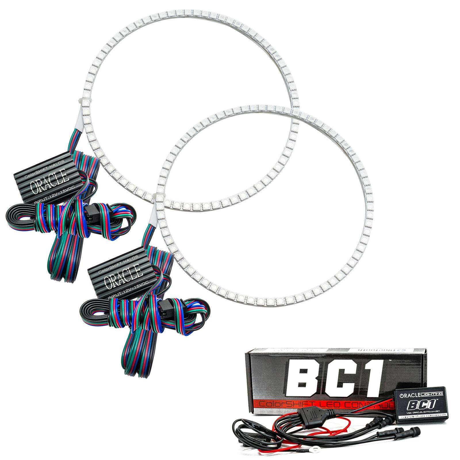 Oracle Lighting 2687-335 2007-2010 Jeep Compass LED Headlight Halo Kit - ColorSHIFT - w/BC2 Controller