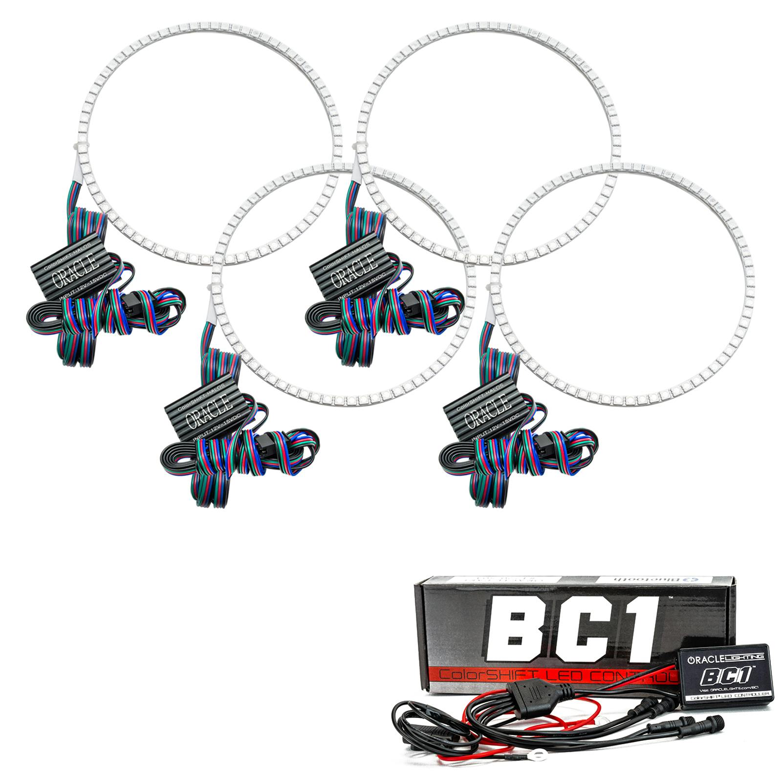 Oracle Lighting 2697-335 1996-2006 Jaguar XK8 LED Headlight Halo Kit - ColorSHIFT - w/BC2 Controller