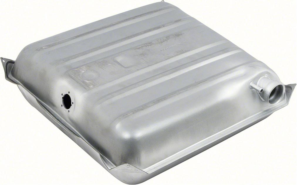1957 Chevy Bel Air, 150, 210, Zinc Coated Fuel Tank, w/Square Corners, with Vent Tube, 16 Gallon Tank