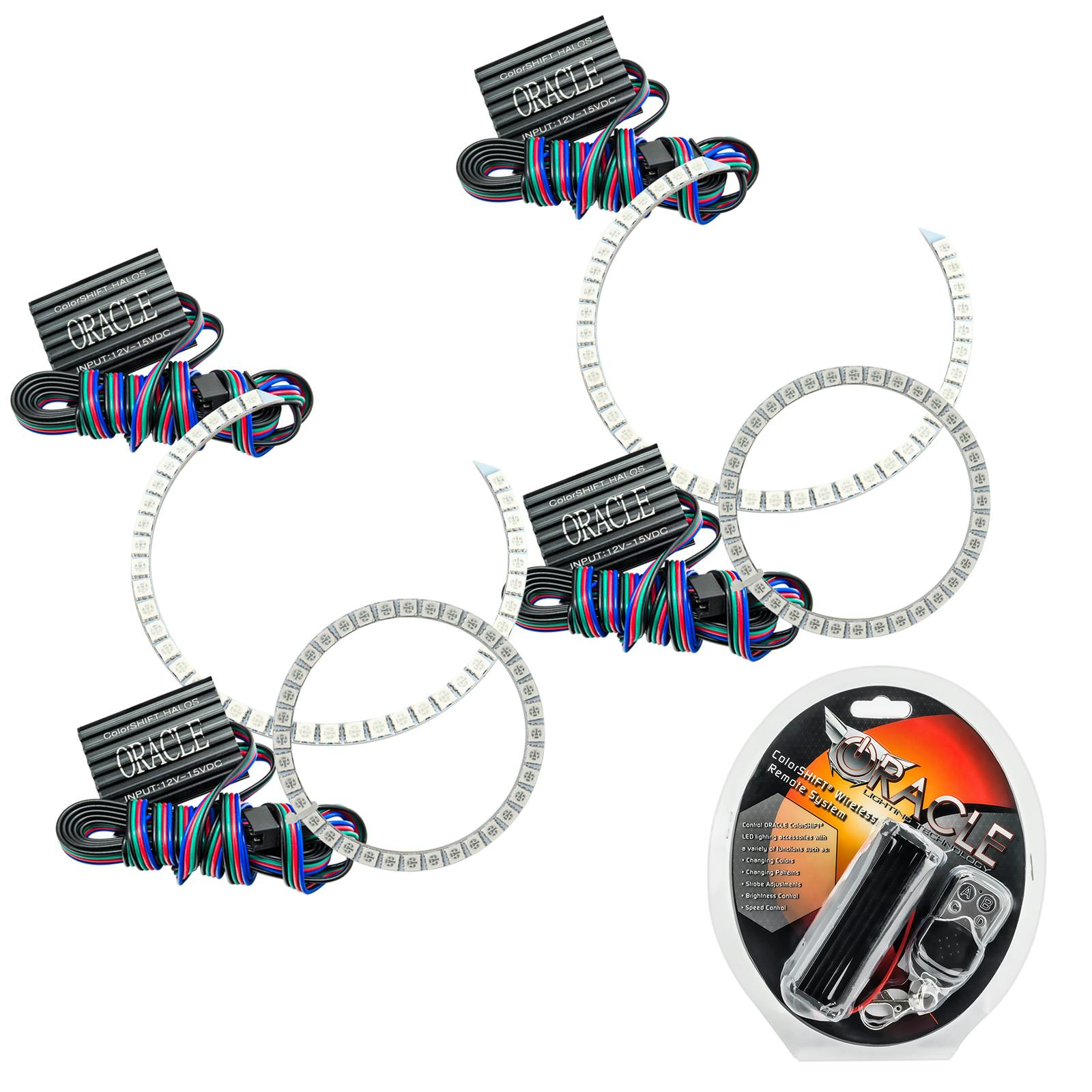 Oracle Lighting 2705-330 2003-2006 Ford Expedition LED Headlight Halo Kit - ColorSHIFT - w/RF Controller