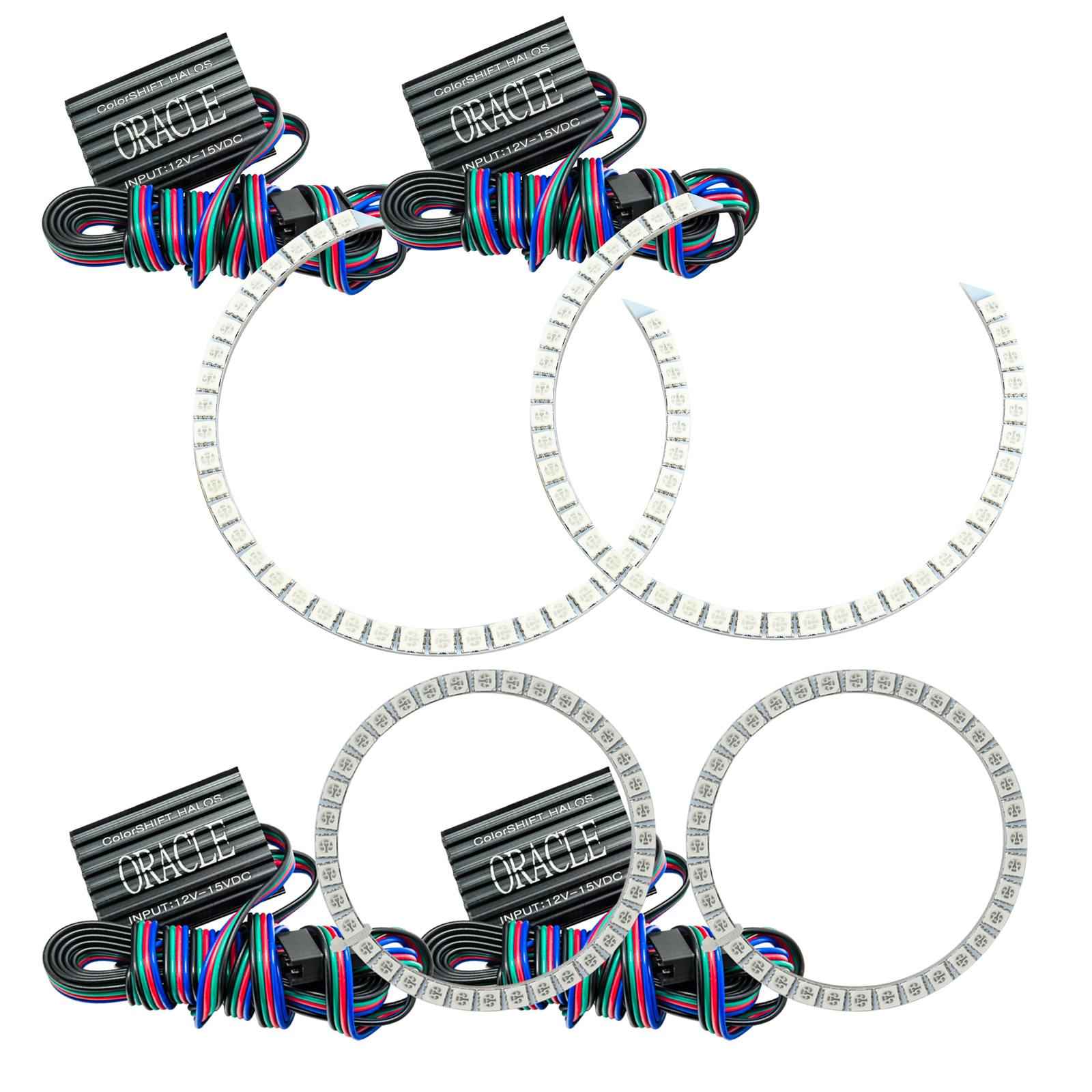 Oracle Lighting 2705-334 2003-2006 Ford Expedition LED Headlight Halo Kit - ColorSHIFT - w/No Controller