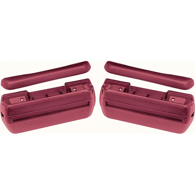 1968-72 Standard Red Front Arm Rest Kit