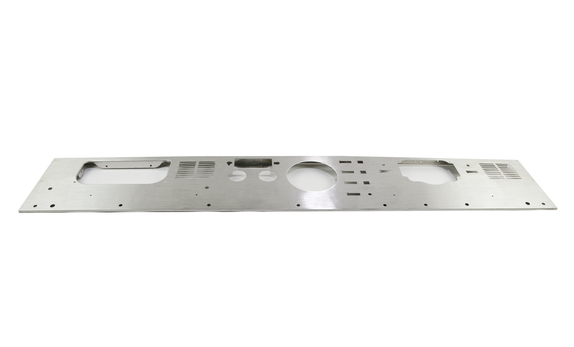 Kentrol 30565 Dash Panel with Radio Opening in Stainless Steel in Brushed Stainless Steel