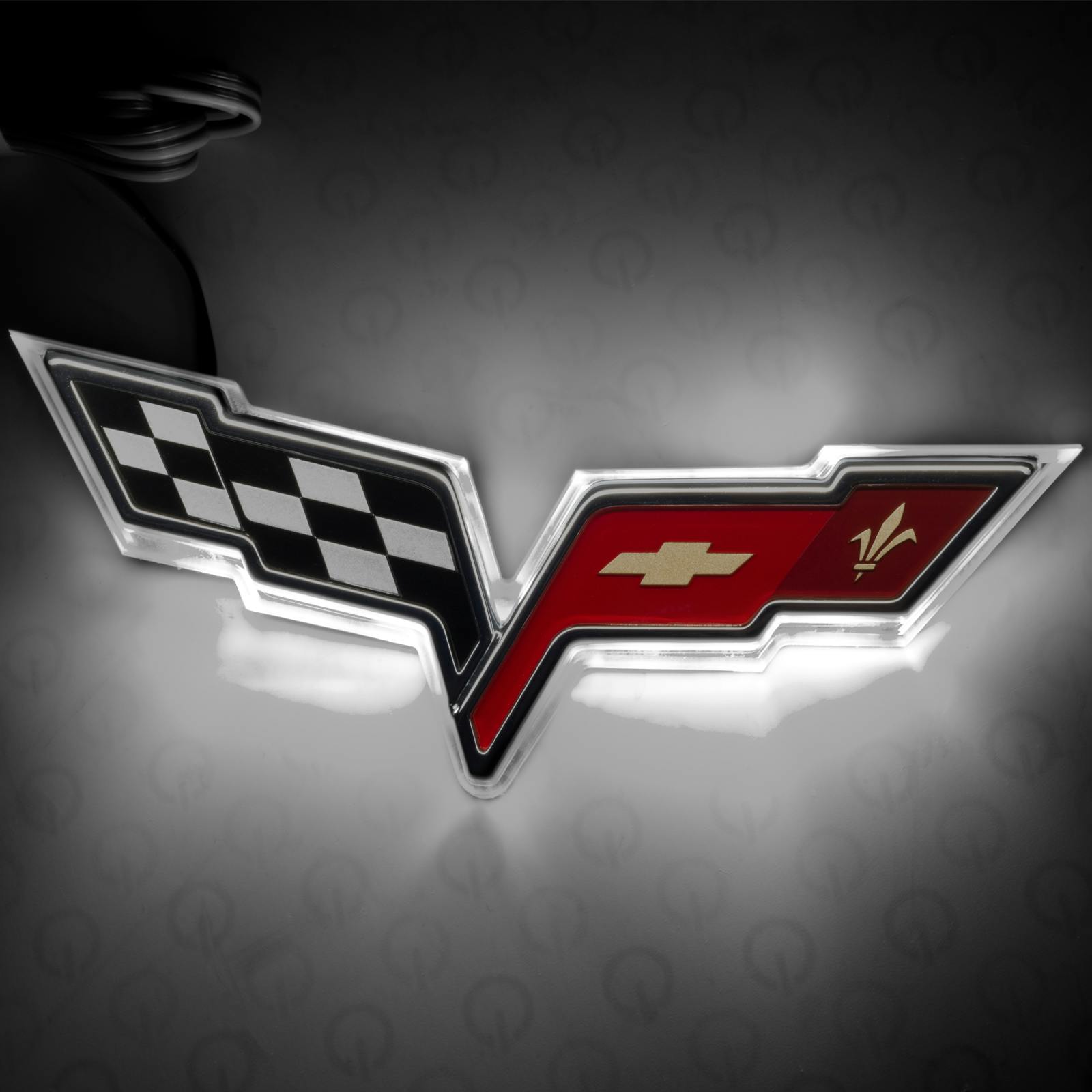 Oracle Lighting 3098-001 2005-2013 Chevy Corvette C6 Rear Illum Emblem - Dual Intensity - White